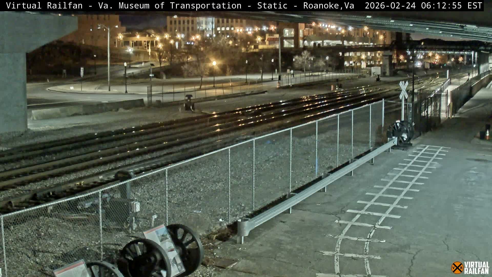 Roanoke (Static) Railway from Virginia Museum of Transportation Live Cam - Roanoke, Virginia, USA 
