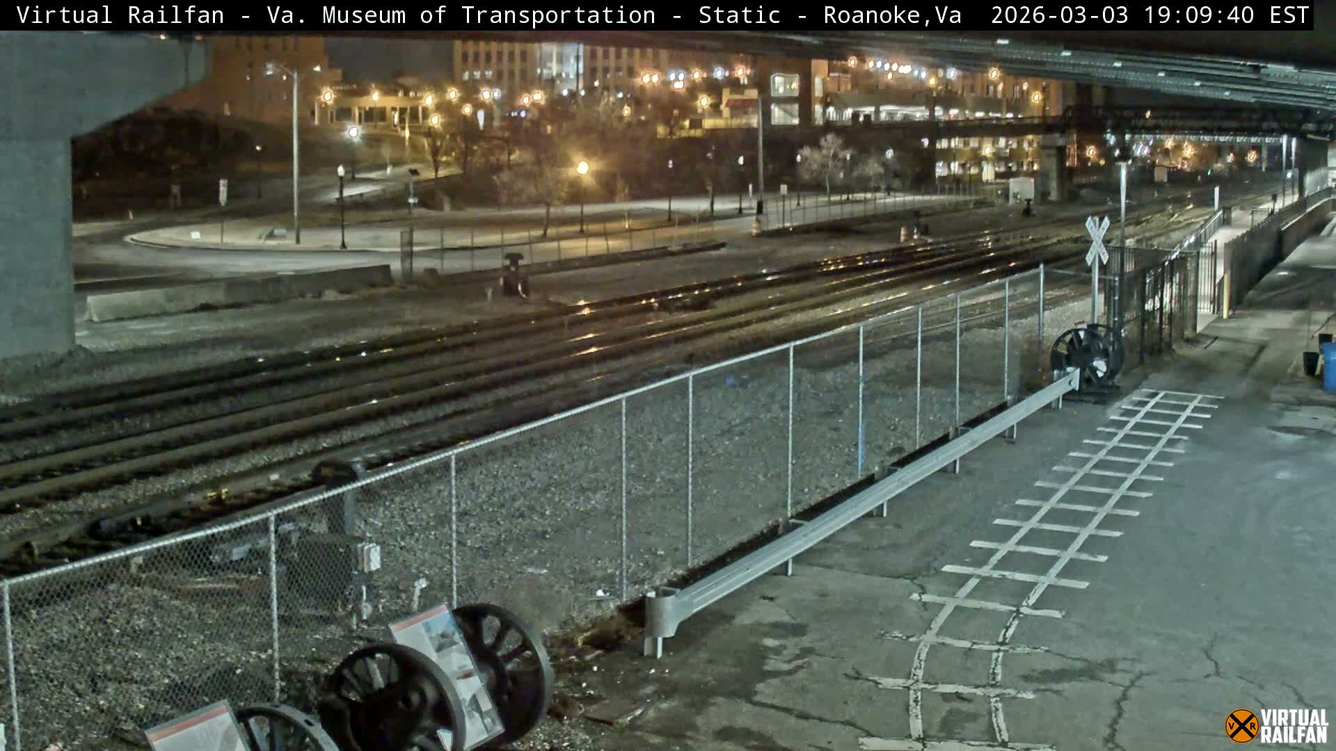 Roanoke (Static) Railway from Virginia Museum of Transportation Live Cam - Roanoke, Virginia, USA 