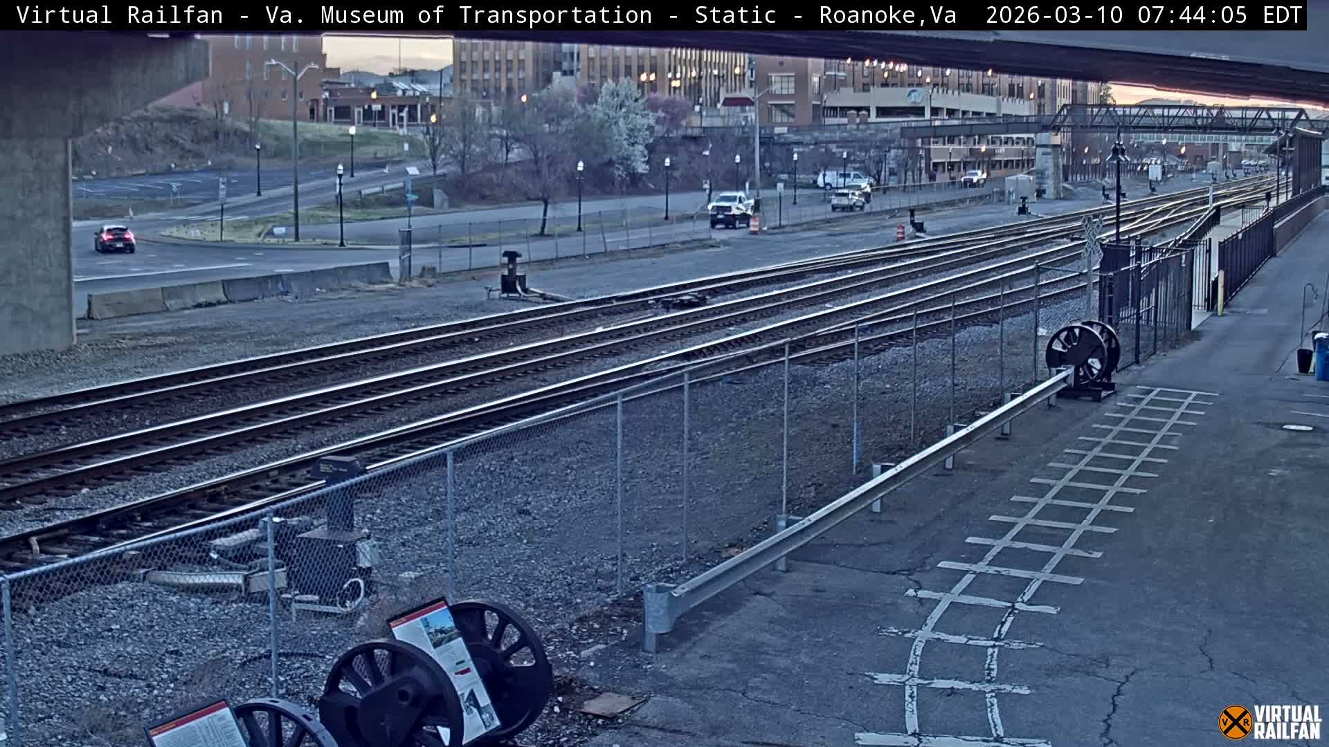 Roanoke (Static) Railway from Virginia Museum of Transportation Live Cam - Roanoke, Virginia, USA 