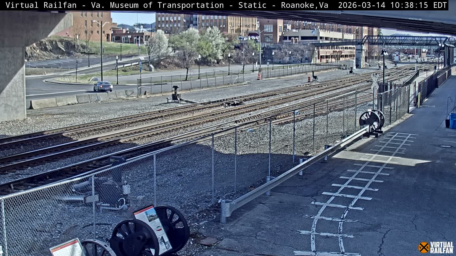 Roanoke (Static) Railway from Virginia Museum of Transportation Live Cam - Roanoke, Virginia, USA 