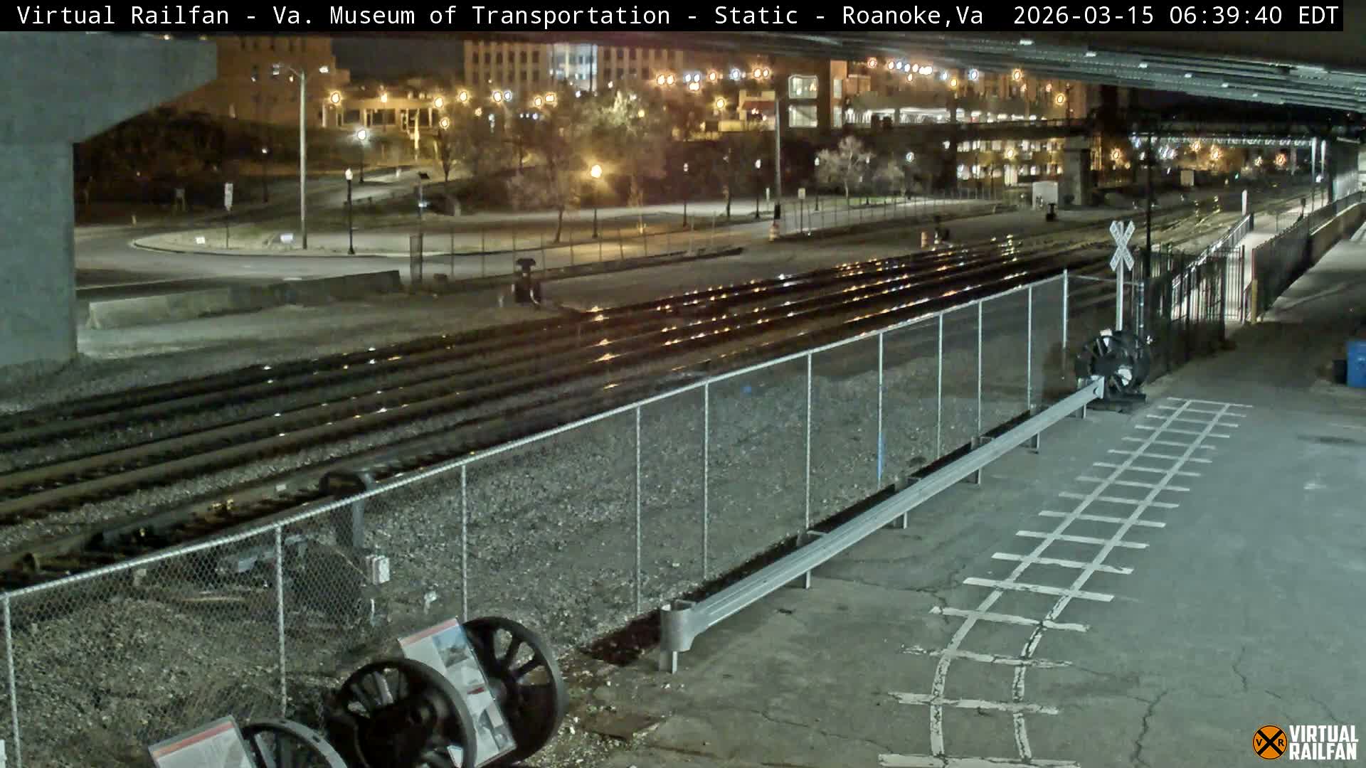Roanoke (Static) Railway from Virginia Museum of Transportation Live Cam - Roanoke, Virginia, USA 