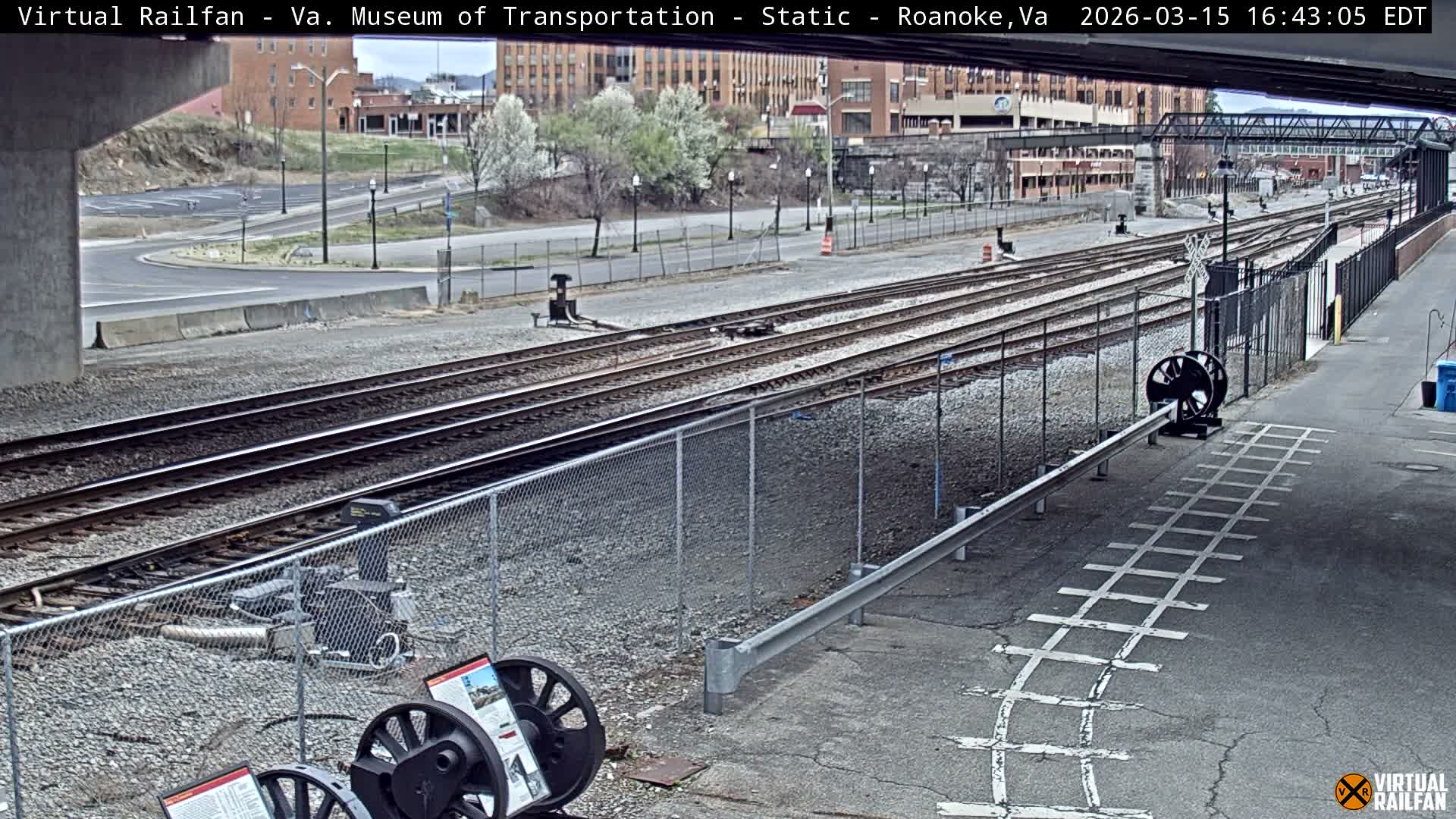 Roanoke (Static) Railway from Virginia Museum of Transportation Live Cam - Roanoke, Virginia, USA 