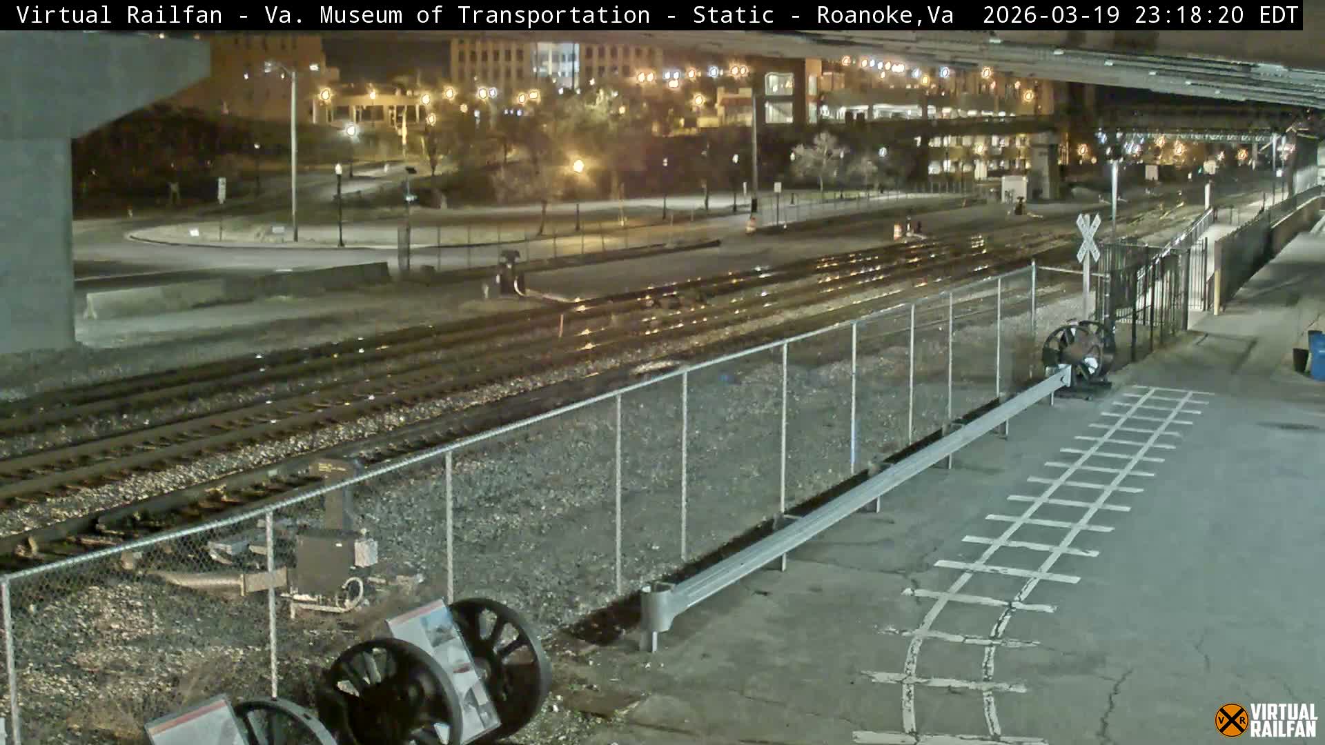 Roanoke (Static) Railway from Virginia Museum of Transportation Live Cam - Roanoke, Virginia, USA 