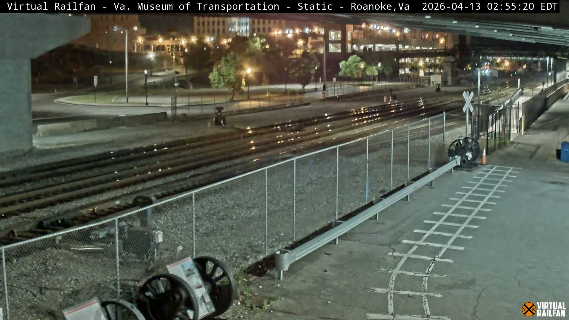 Roanoke (Static) Railway from Virginia Museum of Transportation Live Cam - Roanoke, Virginia, USA 