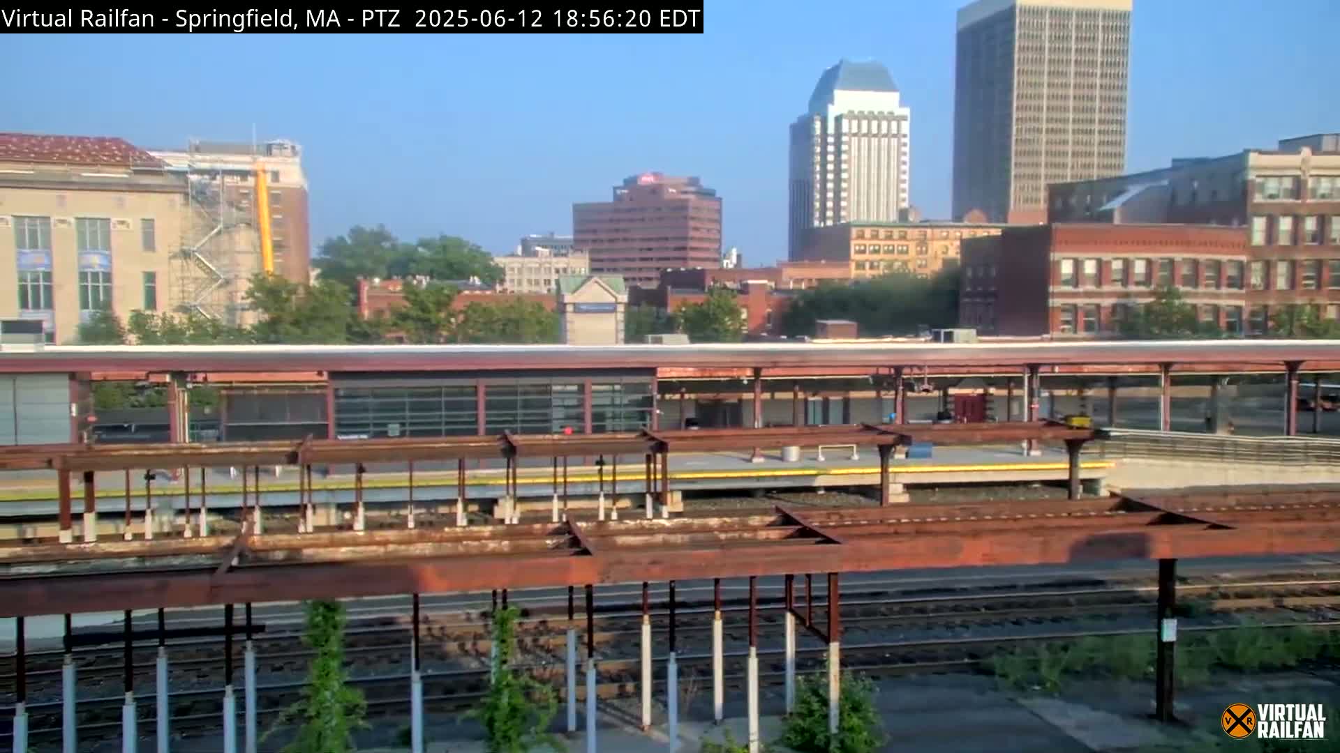 Springfield City & Springfield Union Railway Station Live Cam - Springfield, Hampden, Massachusetts, USA