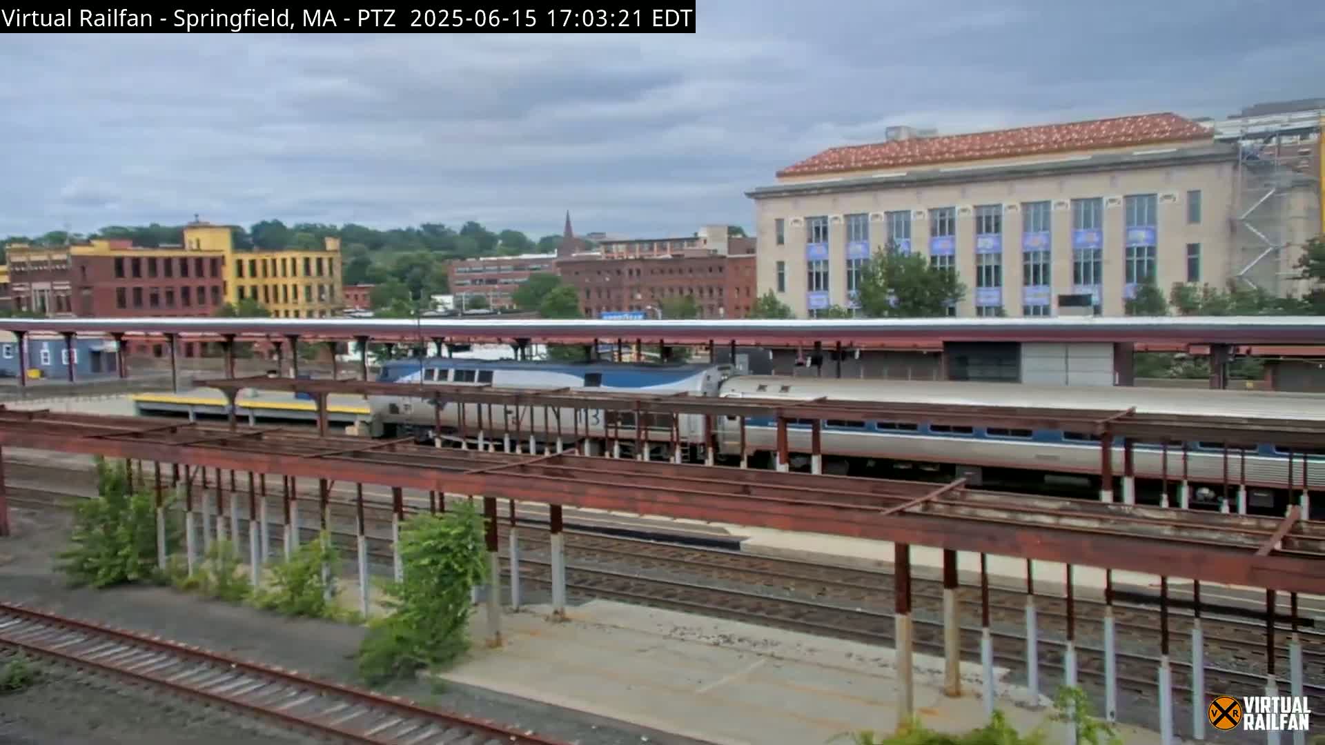 Springfield City & Springfield Union Railway Station Live Cam - Springfield, Hampden, Massachusetts, USA