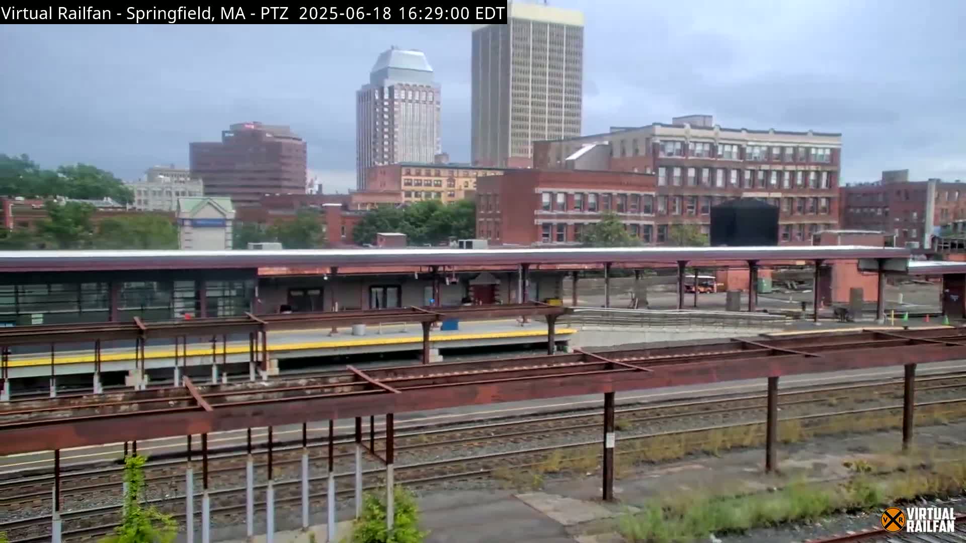 Springfield City & Springfield Union Railway Station Live Cam - Springfield, Hampden, Massachusetts, USA