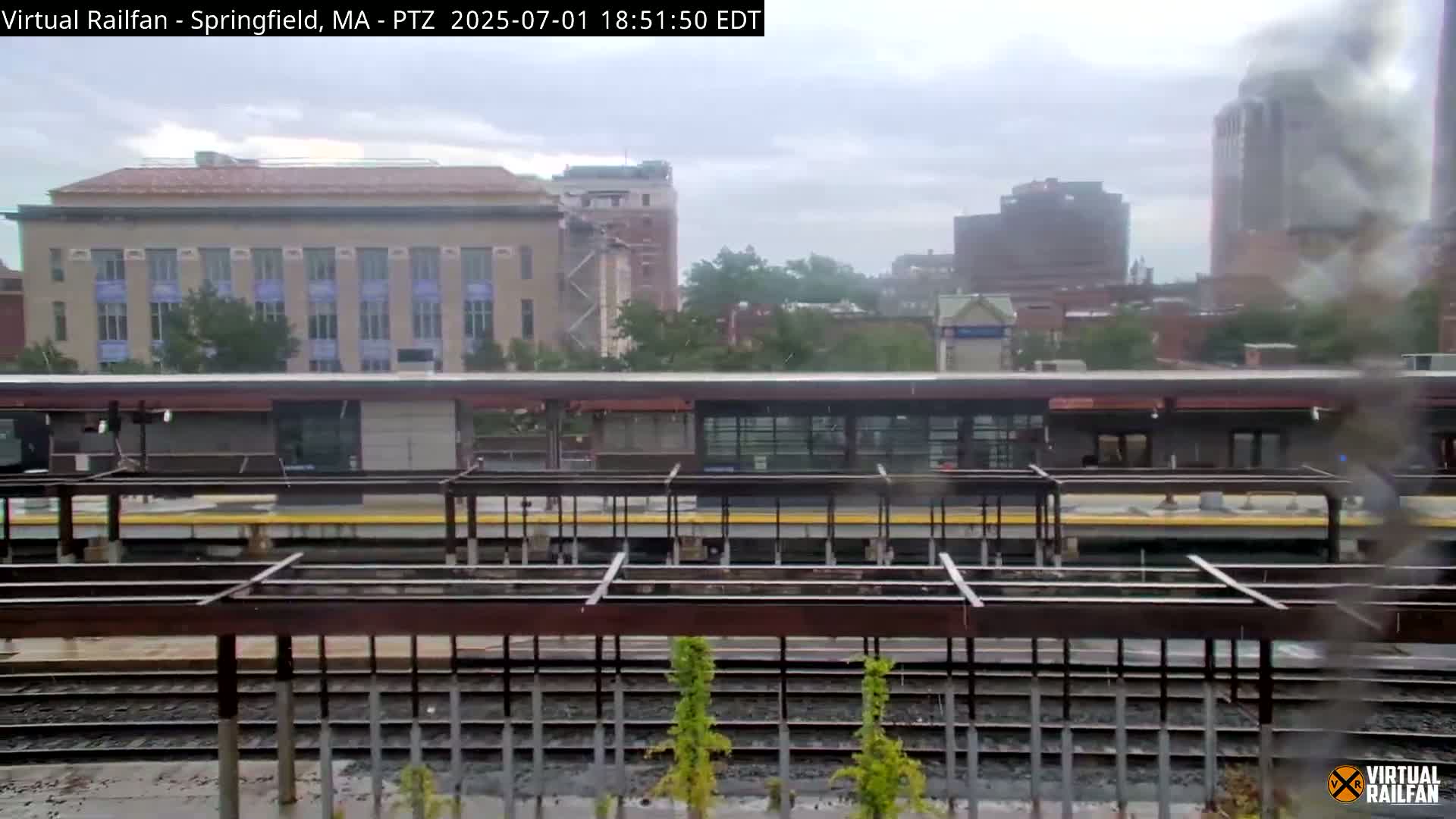Springfield City & Springfield Union Railway Station Live Cam - Springfield, Hampden, Massachusetts, USA