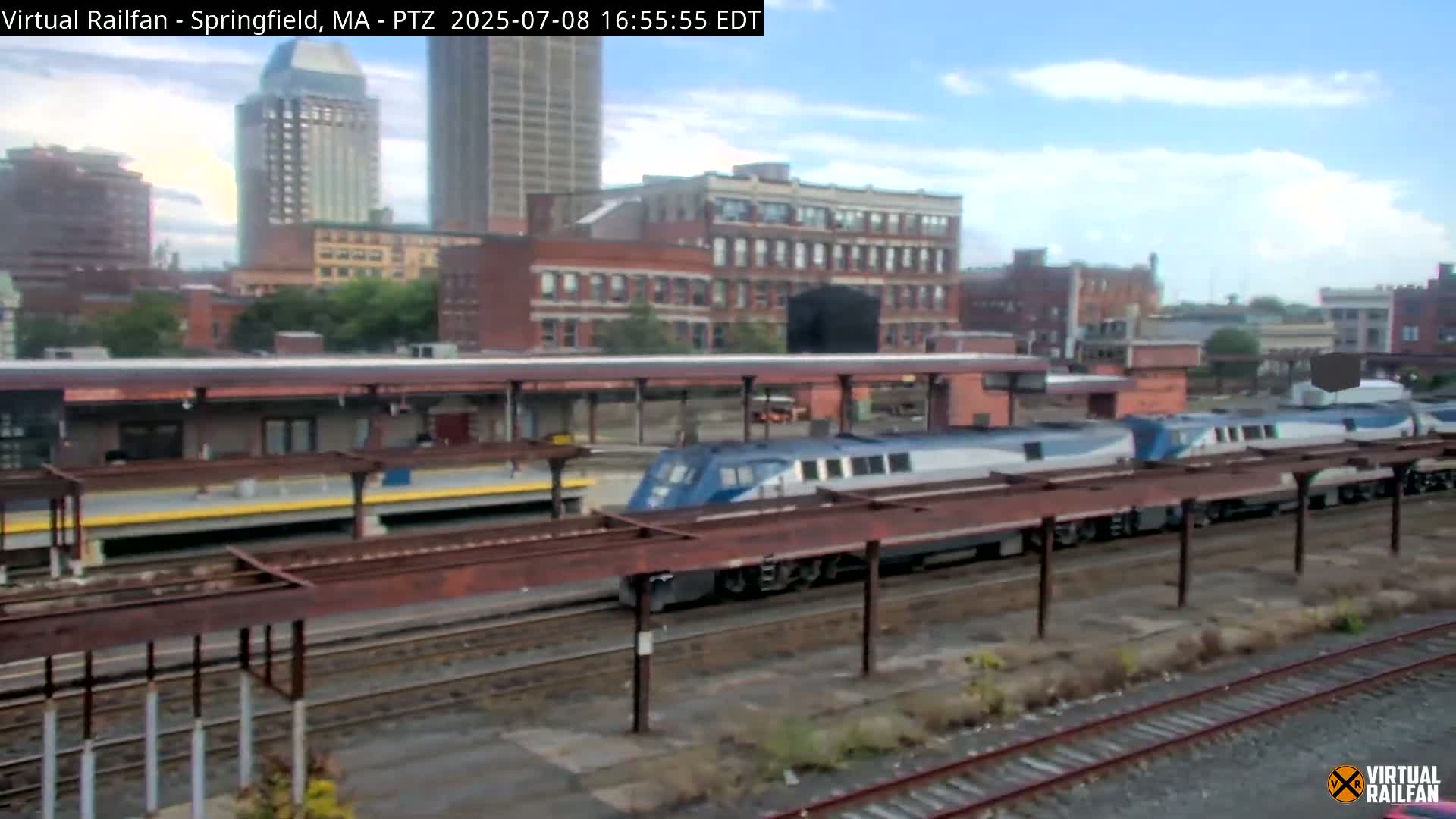 Springfield City & Springfield Union Railway Station Live Cam - Springfield, Hampden, Massachusetts, USA