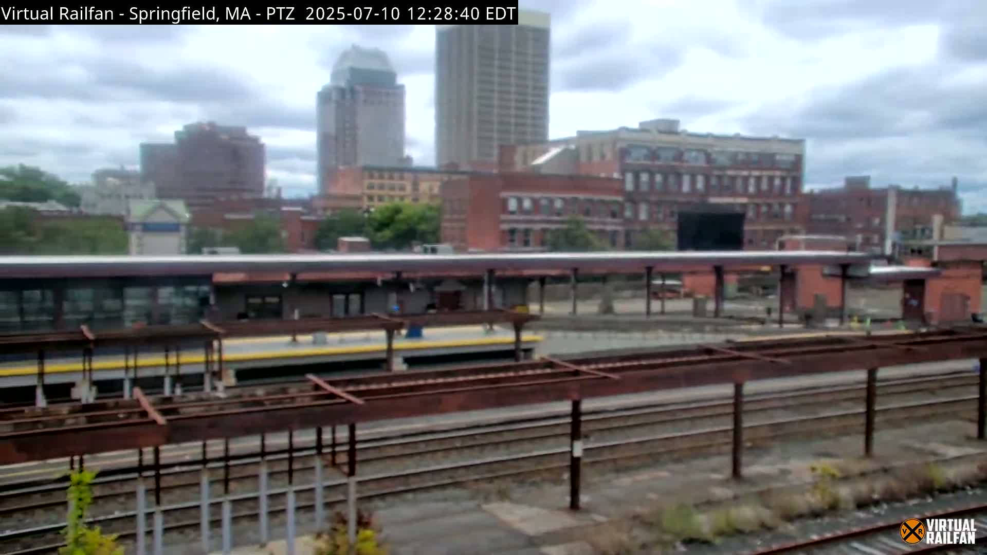 Springfield City & Springfield Union Railway Station Live Cam - Springfield, Hampden, Massachusetts, USA