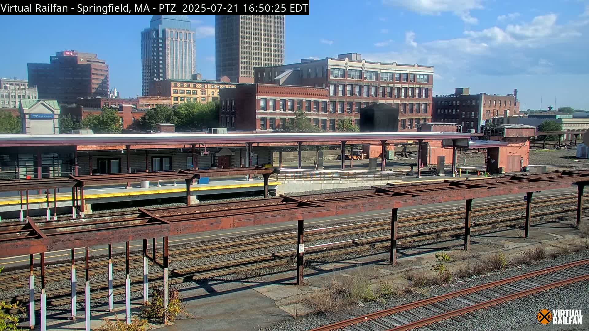 Springfield City & Springfield Union Railway Station Live Cam - Springfield, Hampden, Massachusetts, USA