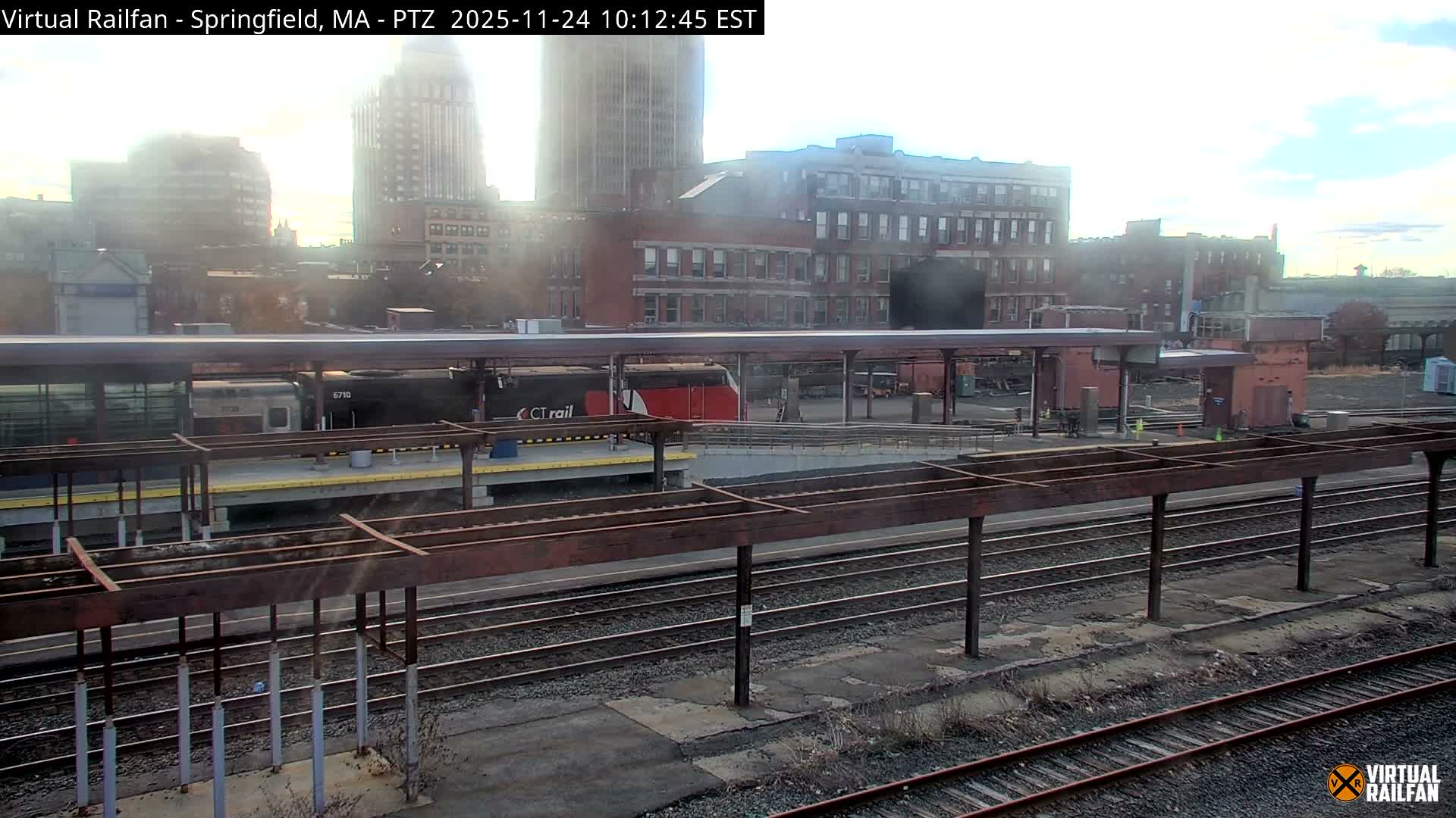 Springfield City & Springfield Union Railway Station Live Cam - Springfield, Hampden, Massachusetts, USA