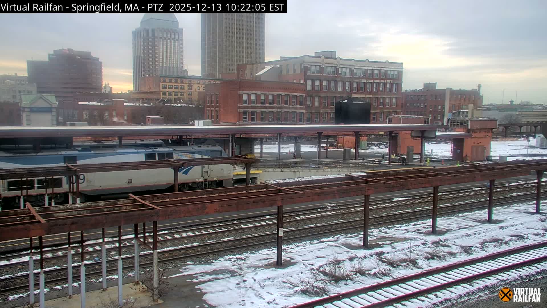 Springfield City & Springfield Union Railway Station Live Cam - Springfield, Hampden, Massachusetts, USA