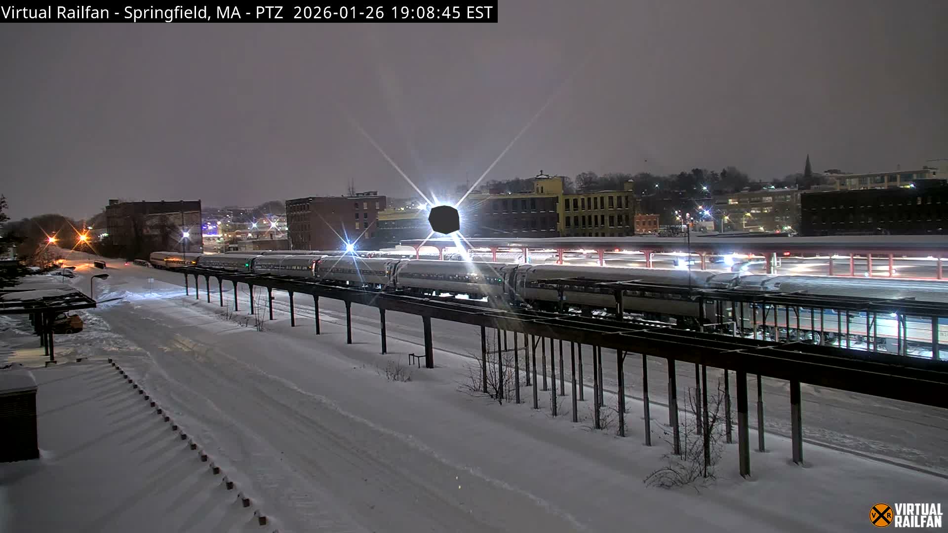 Springfield City & Springfield Union Railway Station Live Cam - Springfield, Hampden, Massachusetts, USA
