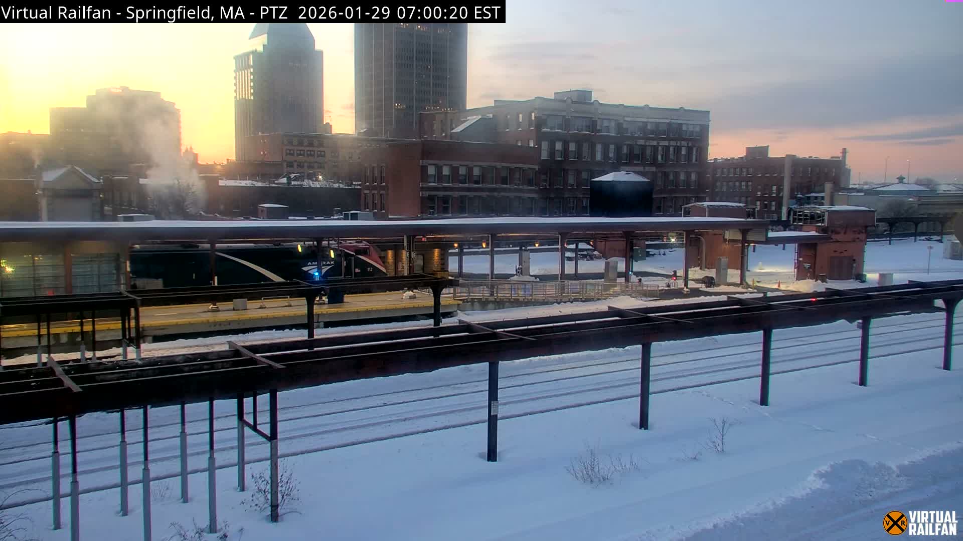 Springfield City & Springfield Union Railway Station Live Cam - Springfield, Hampden, Massachusetts, USA
