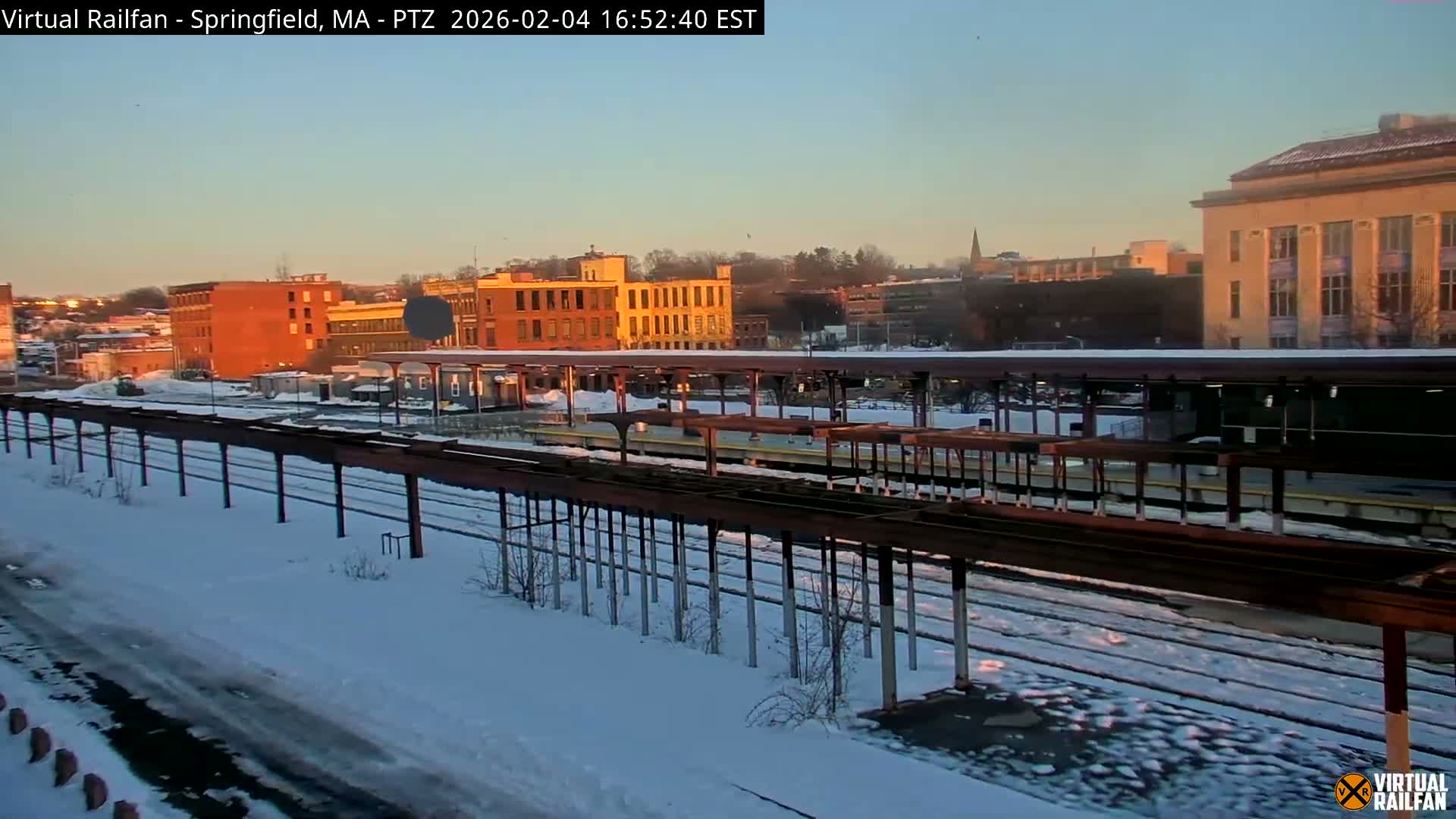 Springfield City & Springfield Union Railway Station Live Cam - Springfield, Hampden, Massachusetts, USA
