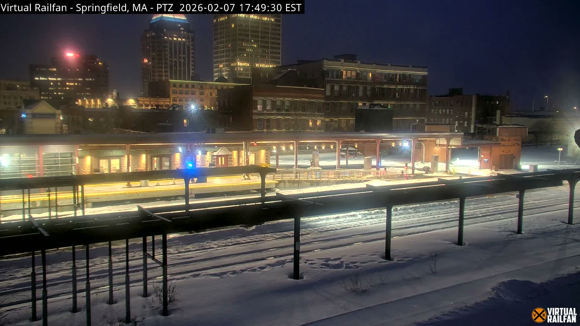 Springfield City & Springfield Union Railway Station Live Cam - Springfield, Hampden, Massachusetts, USA