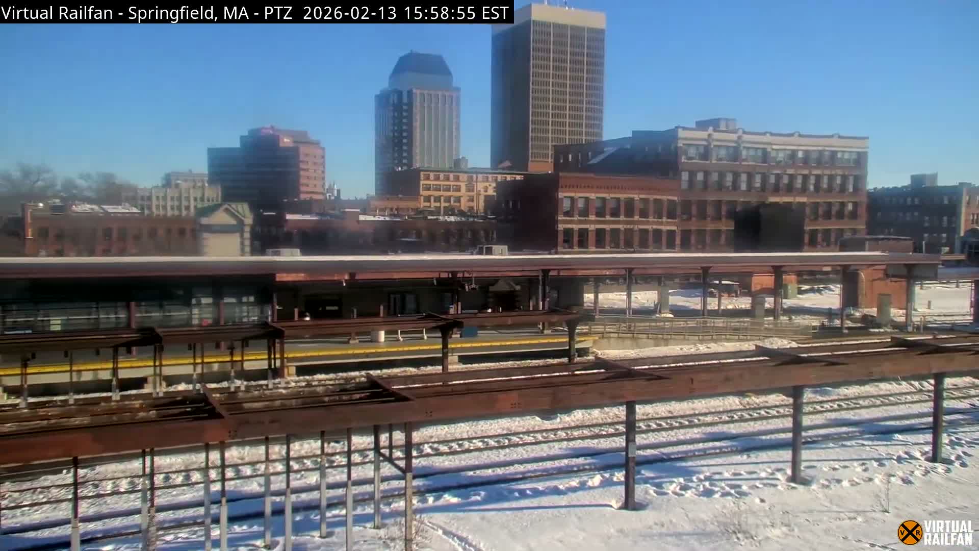 Springfield City & Springfield Union Railway Station Live Cam - Springfield, Hampden, Massachusetts, USA