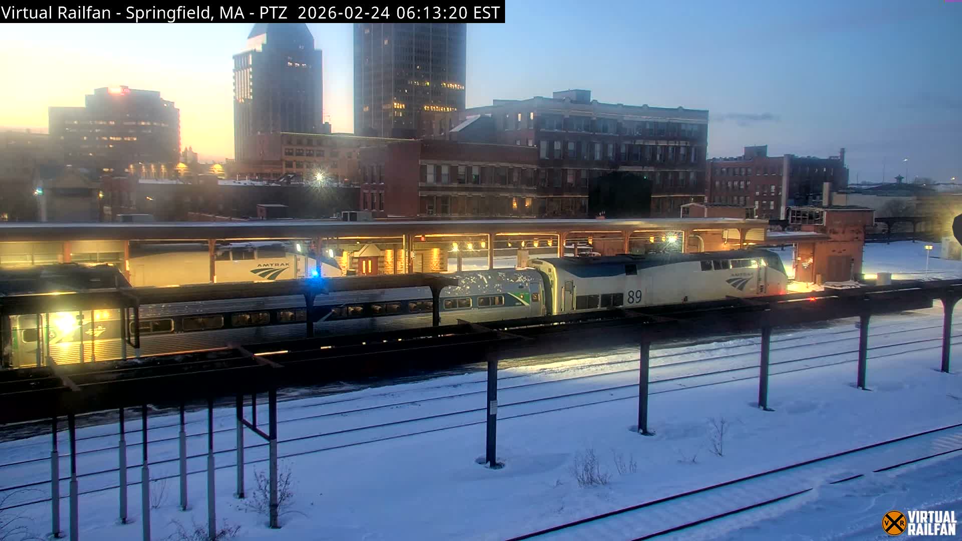 Springfield City & Springfield Union Railway Station Live Cam - Springfield, Hampden, Massachusetts, USA