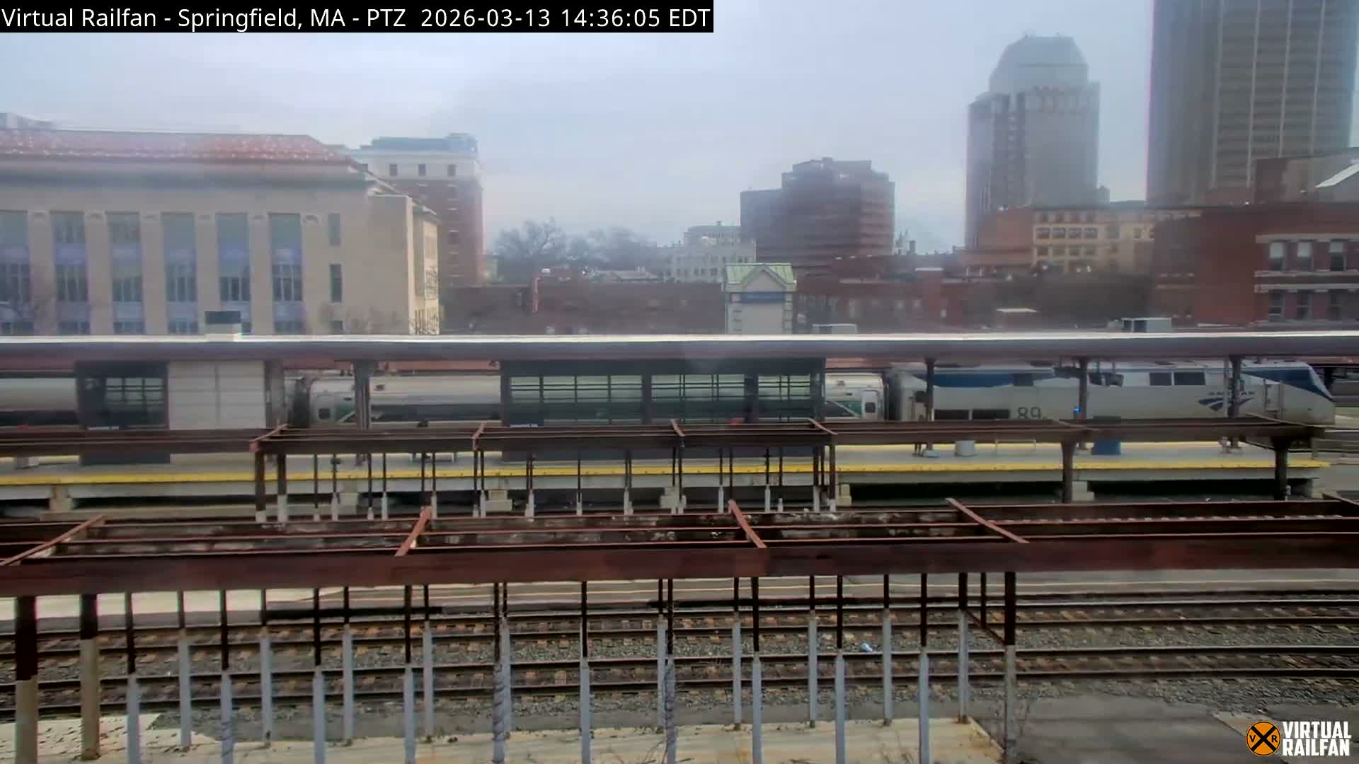 Springfield City & Springfield Union Railway Station Live Cam - Springfield, Hampden, Massachusetts, USA