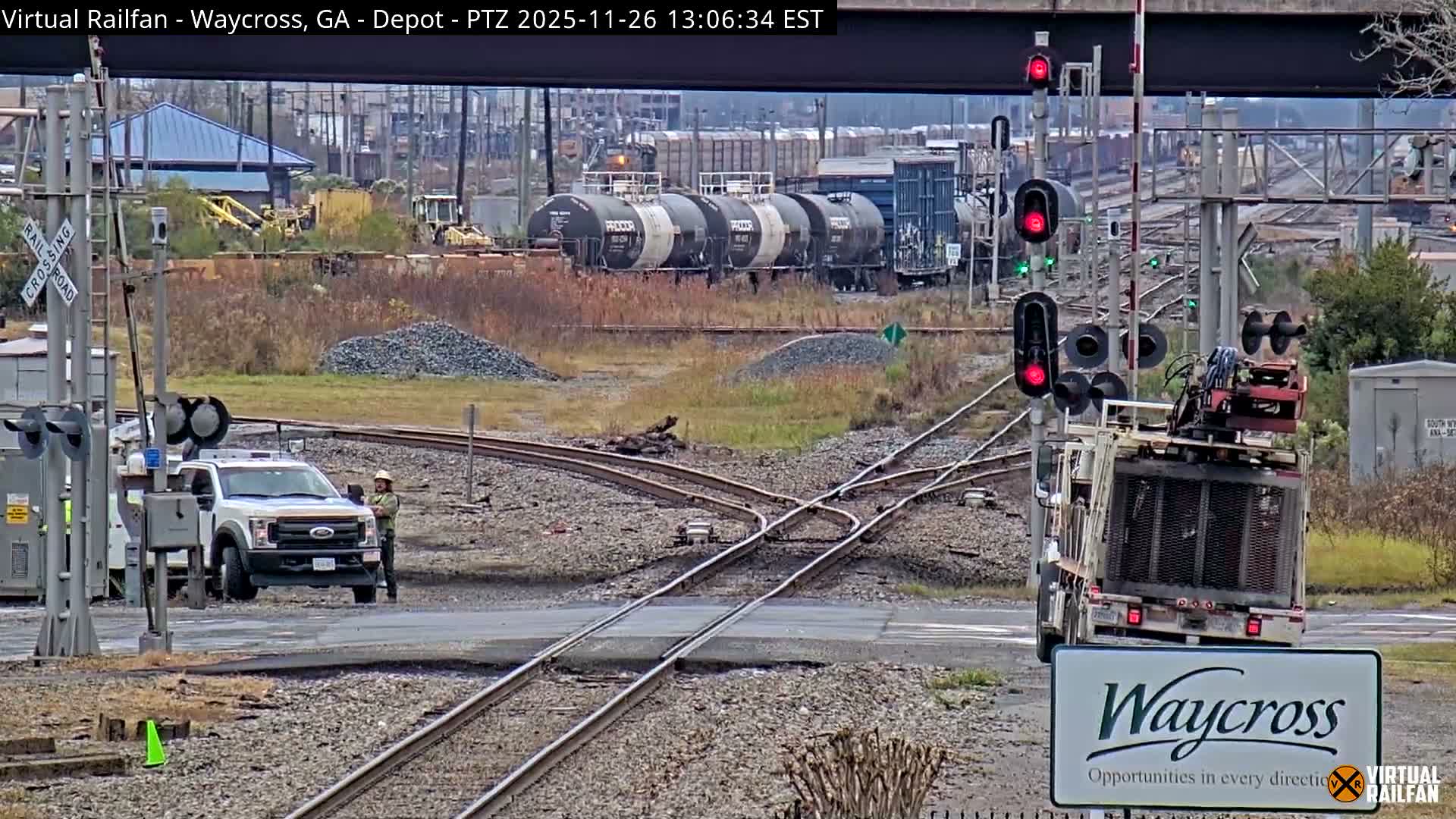 Waycross Railway Depot Live Cam - Waycross, Ware, Georgia, USA  