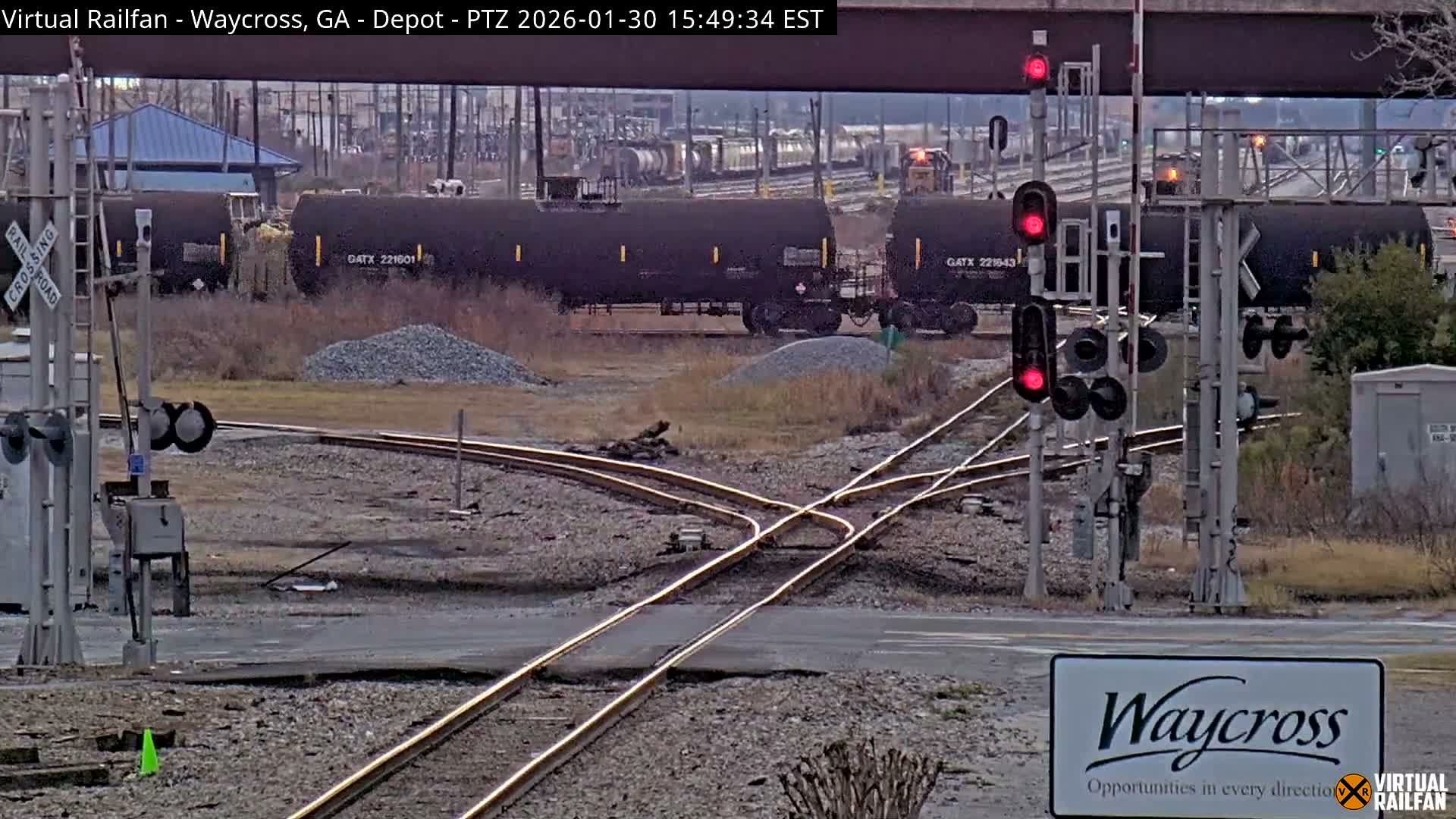 Waycross Railway Depot Live Cam - Waycross, Ware, Georgia, USA  
