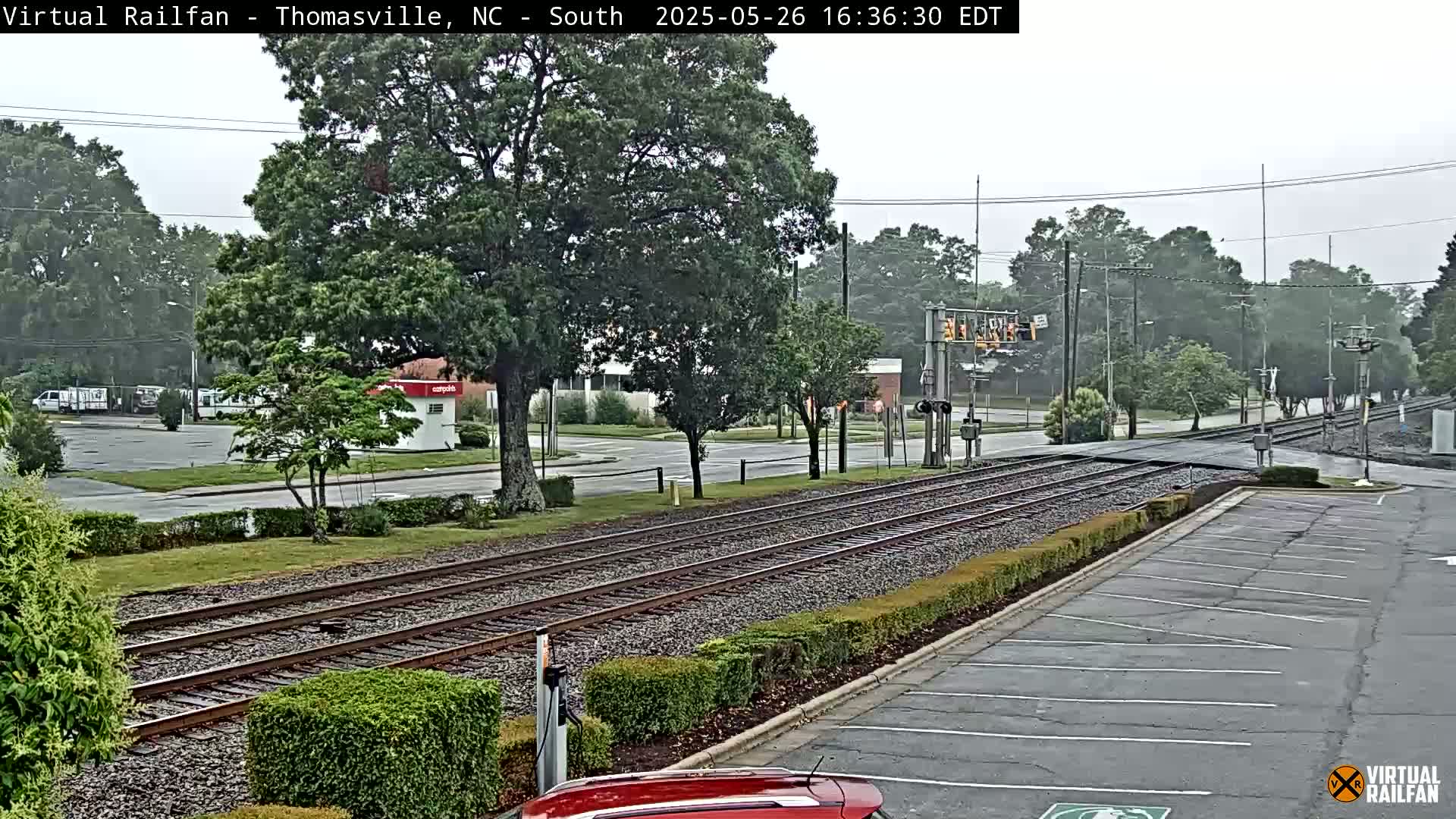Thomasville Railway Fisher Ferry St. Junction Live Cam - Thomasville, Davidson, North Carolina, USA 