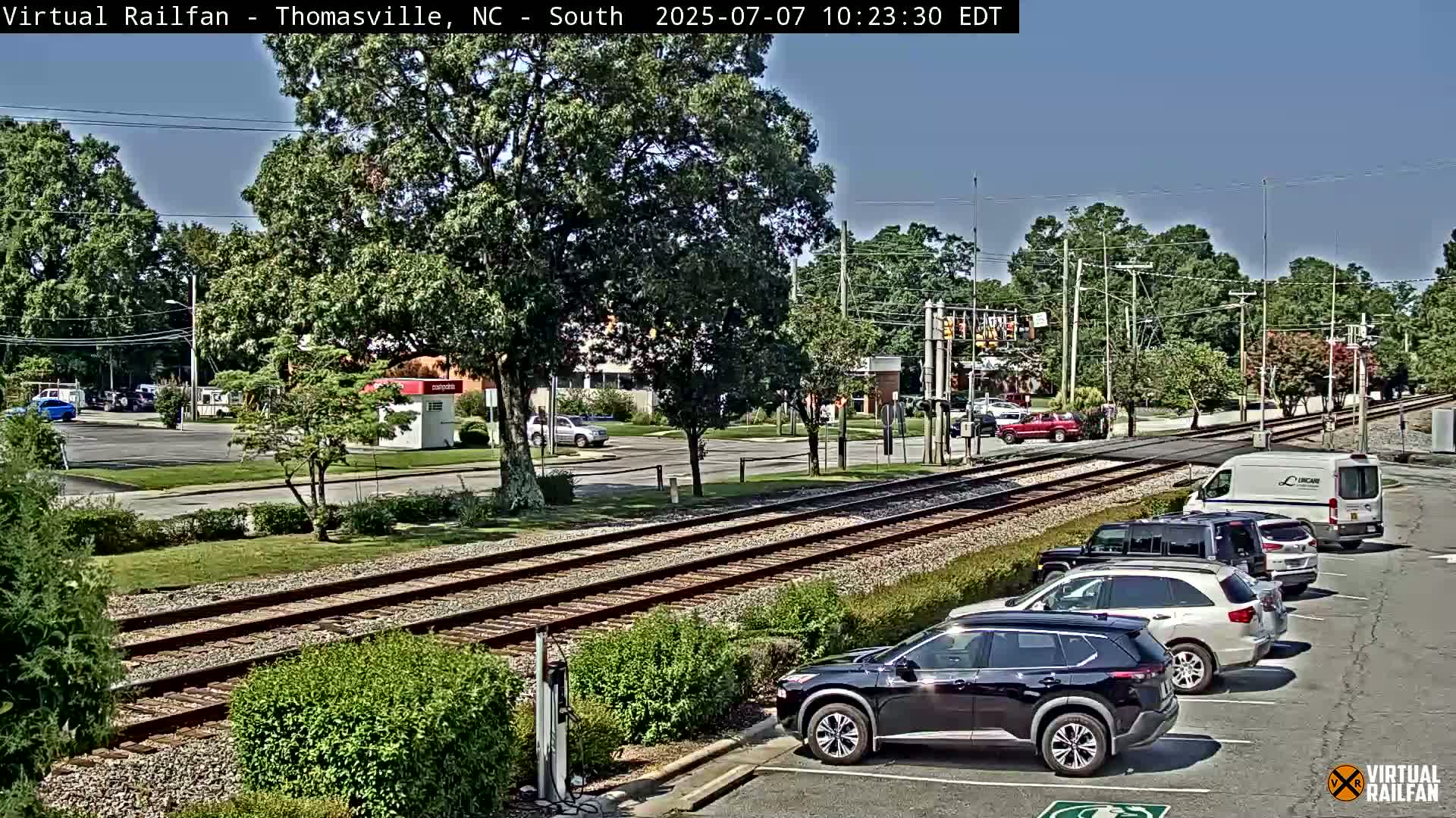 Thomasville Railway Fisher Ferry St. Junction Live Cam - Thomasville, Davidson, North Carolina, USA 