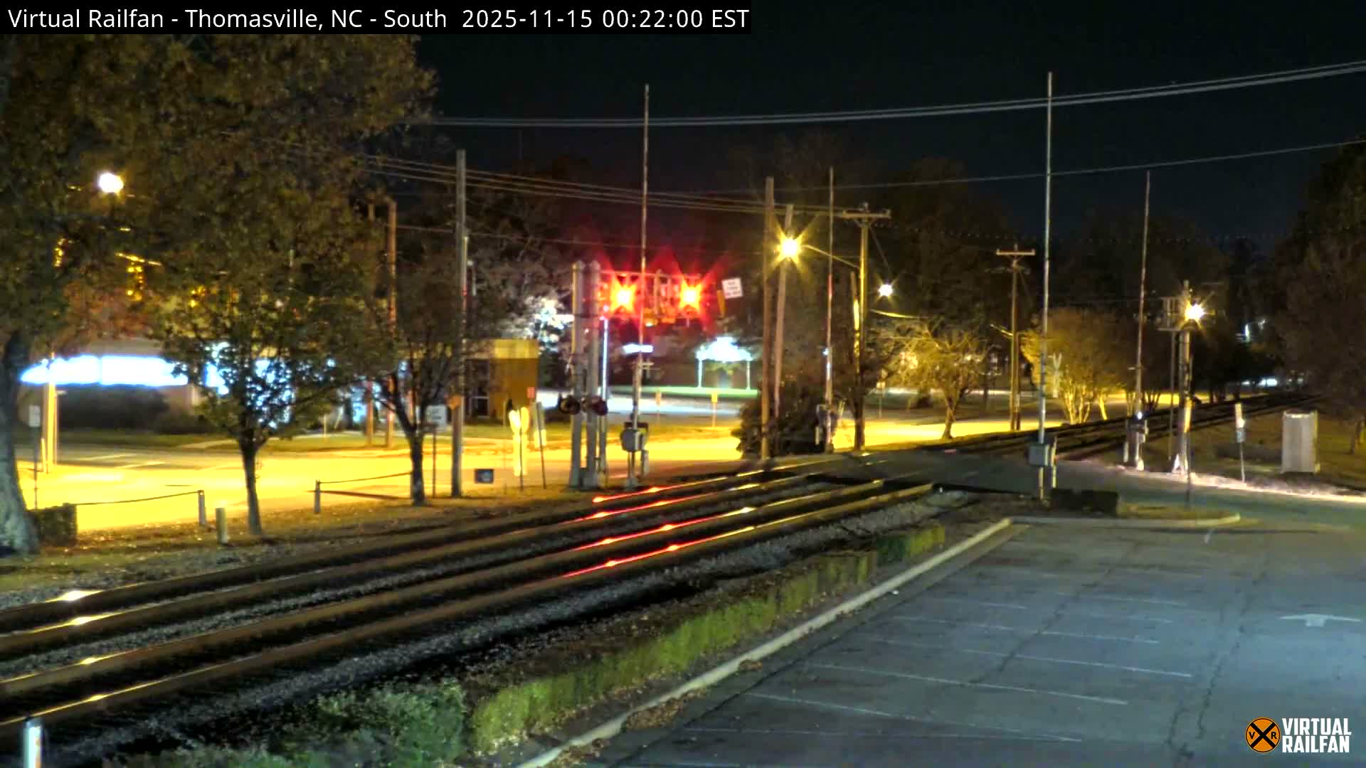 Thomasville Railway Fisher Ferry St. Junction Live Cam - Thomasville, Davidson, North Carolina, USA 