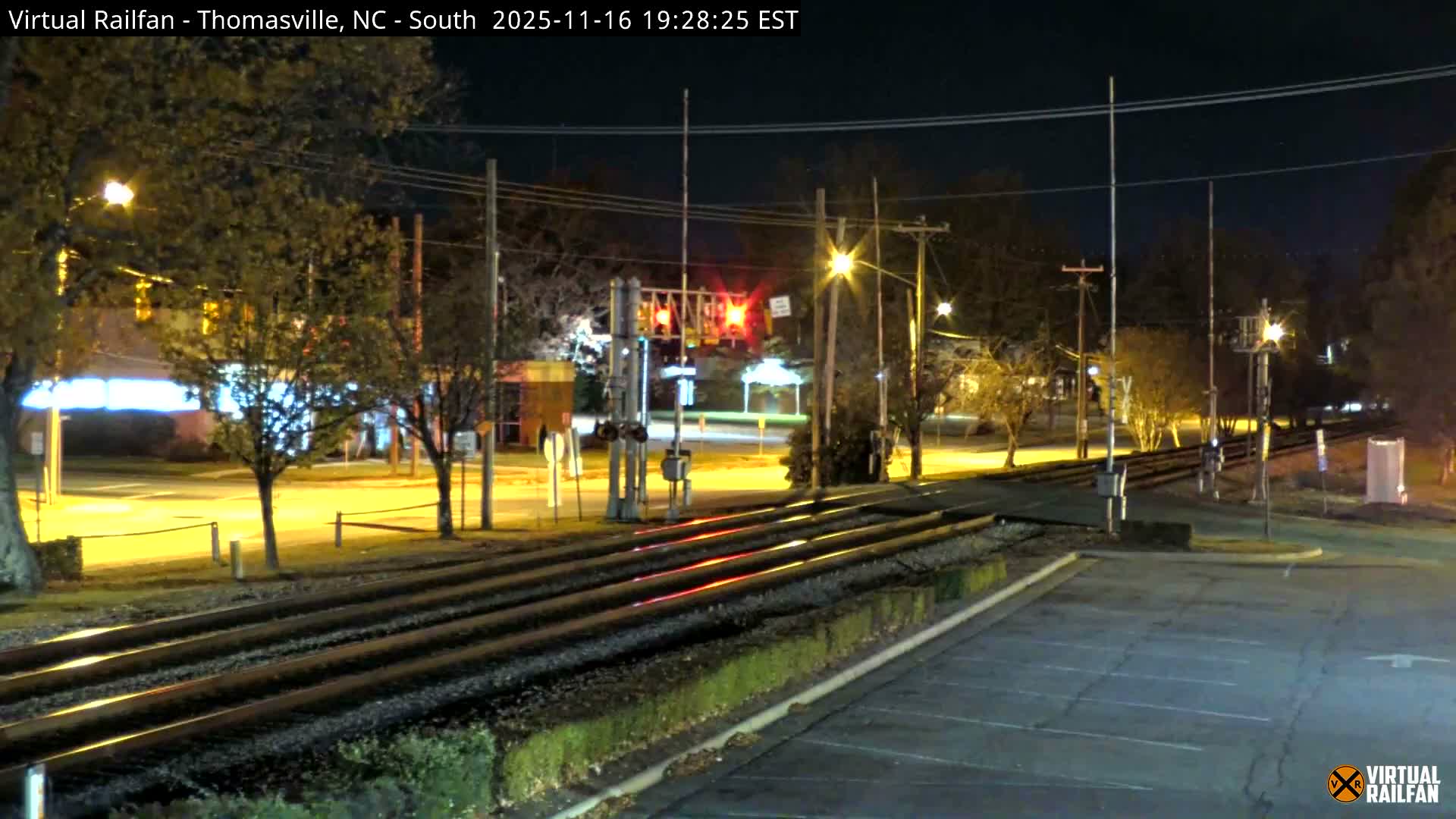 Thomasville Railway Fisher Ferry St. Junction Live Cam - Thomasville, Davidson, North Carolina, USA 
