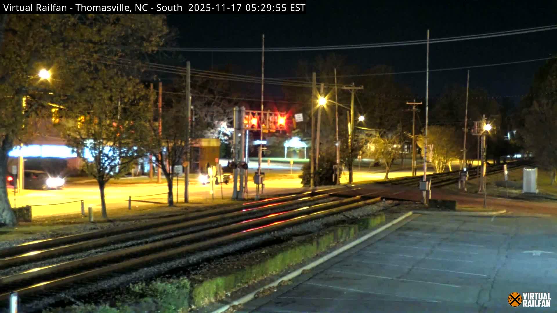 Thomasville Railway Fisher Ferry St. Junction Live Cam - Thomasville, Davidson, North Carolina, USA 