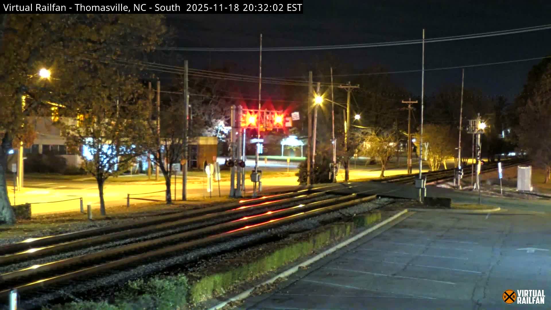 Thomasville Railway Fisher Ferry St. Junction Live Cam - Thomasville, Davidson, North Carolina, USA 