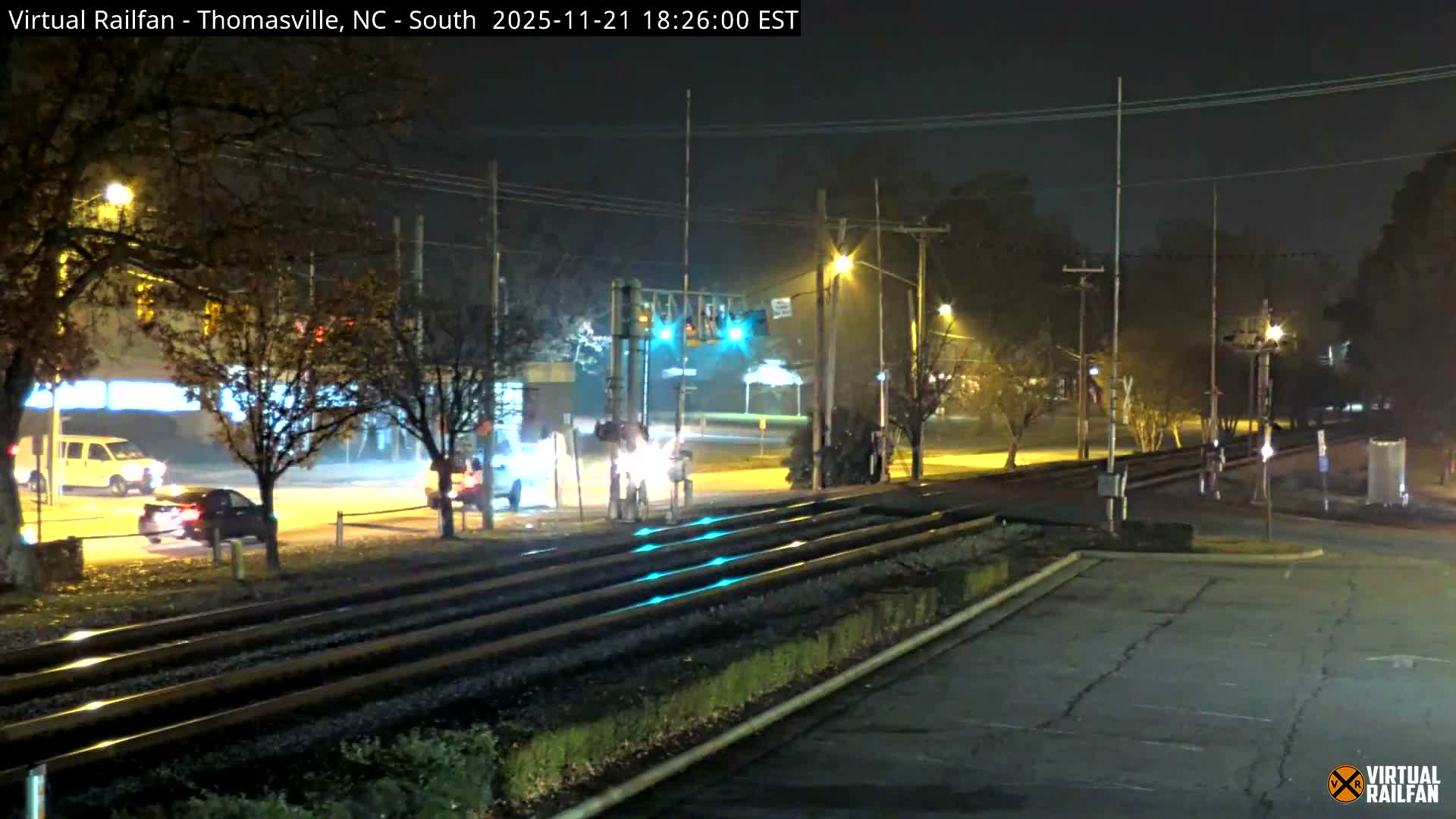 Thomasville Railway Fisher Ferry St. Junction Live Cam - Thomasville, Davidson, North Carolina, USA 