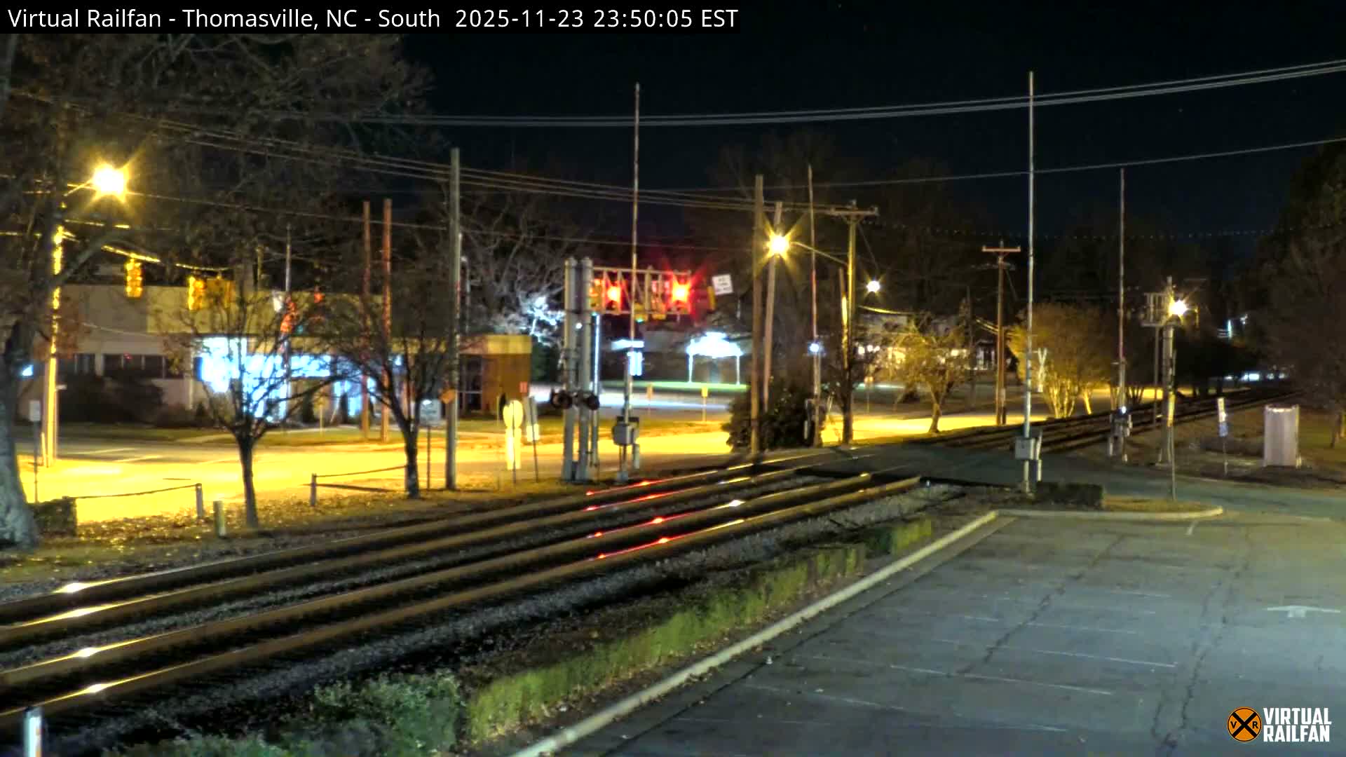 Thomasville Railway Fisher Ferry St. Junction Live Cam - Thomasville, Davidson, North Carolina, USA 