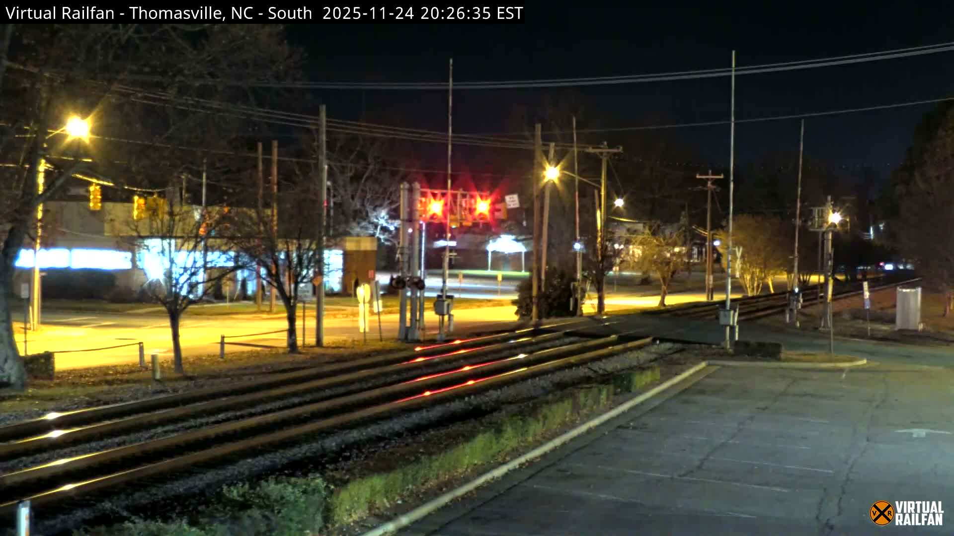 Thomasville Railway Fisher Ferry St. Junction Live Cam - Thomasville, Davidson, North Carolina, USA 