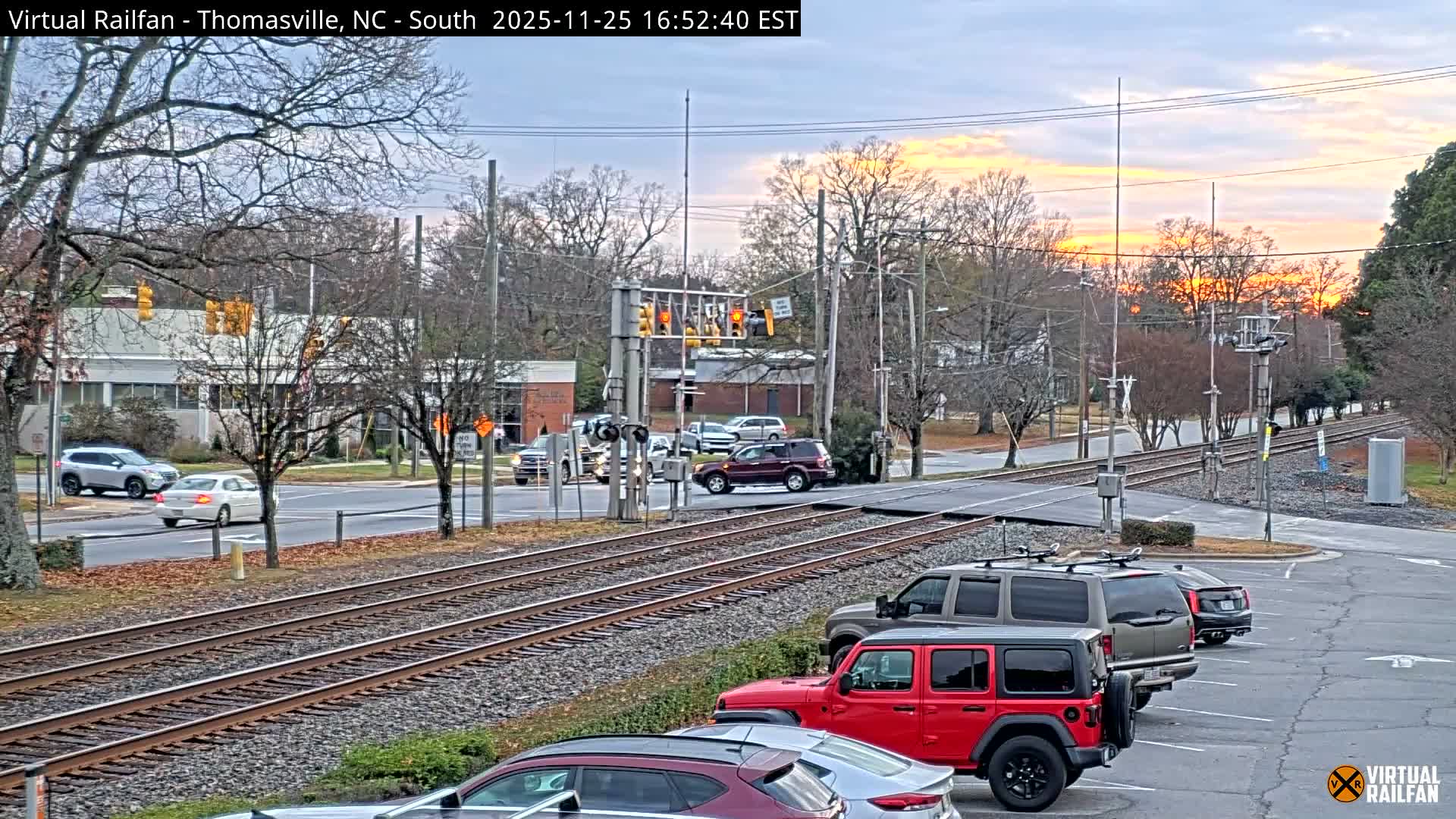 Thomasville Railway Fisher Ferry St. Junction Live Cam - Thomasville, Davidson, North Carolina, USA 