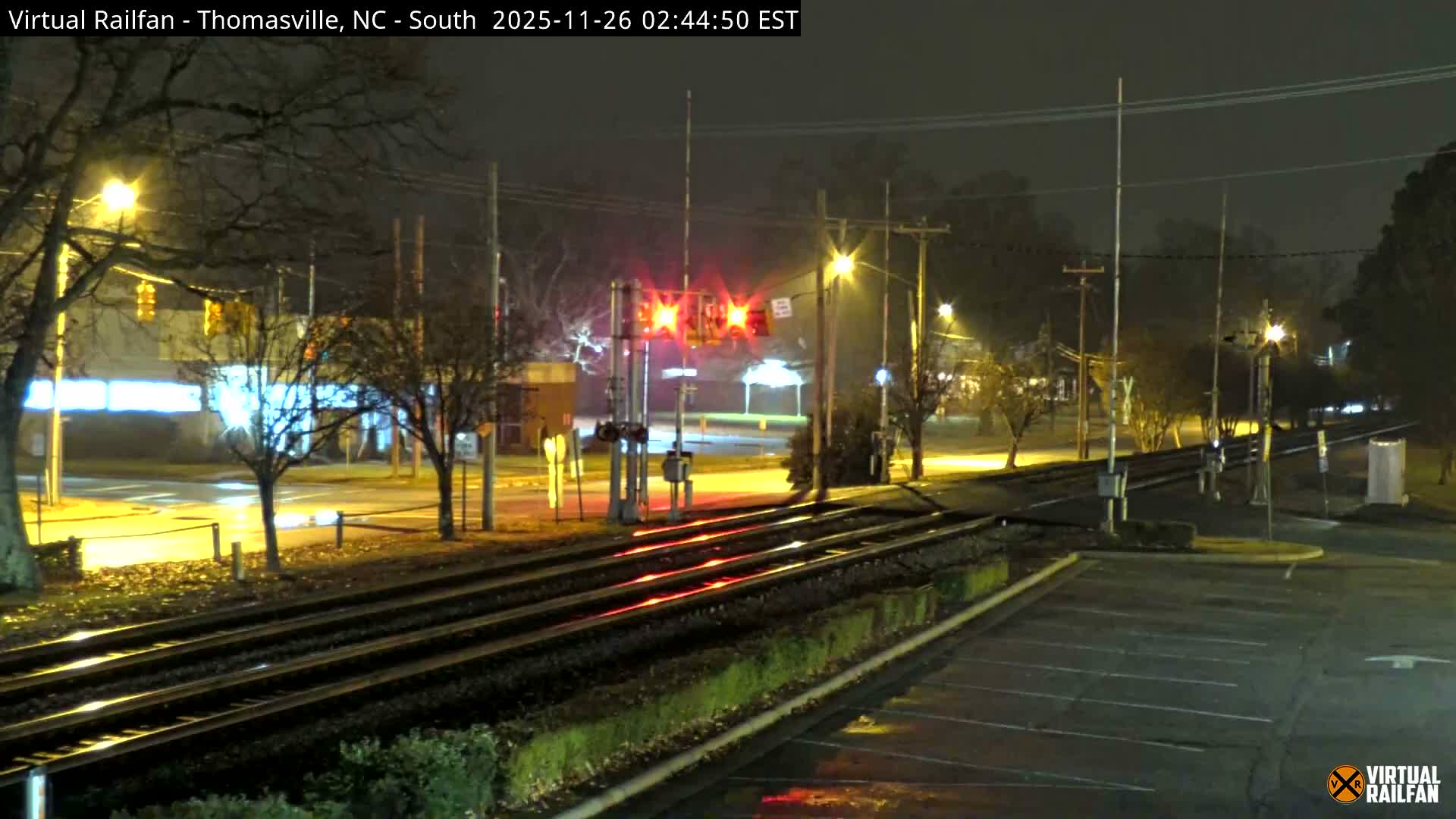 Thomasville Railway Fisher Ferry St. Junction Live Cam - Thomasville, Davidson, North Carolina, USA 