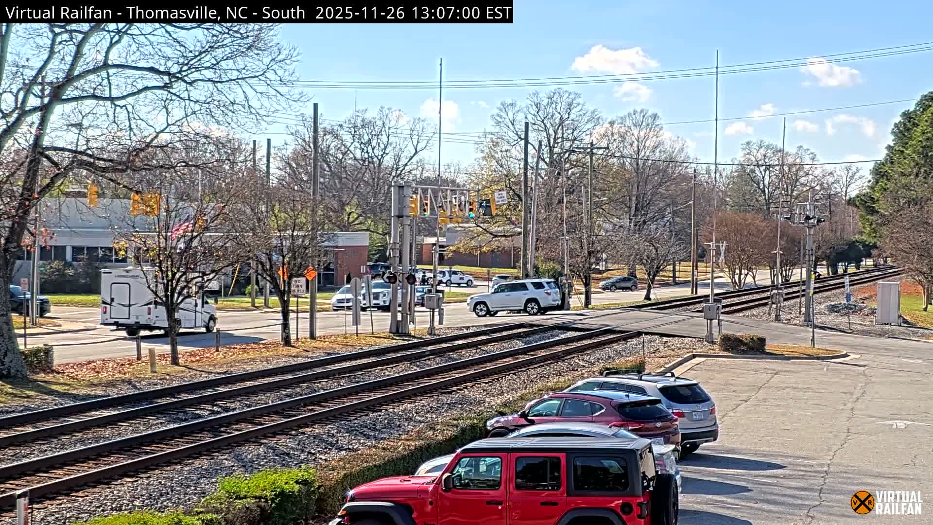 Thomasville Railway Fisher Ferry St. Junction Live Cam - Thomasville, Davidson, North Carolina, USA 