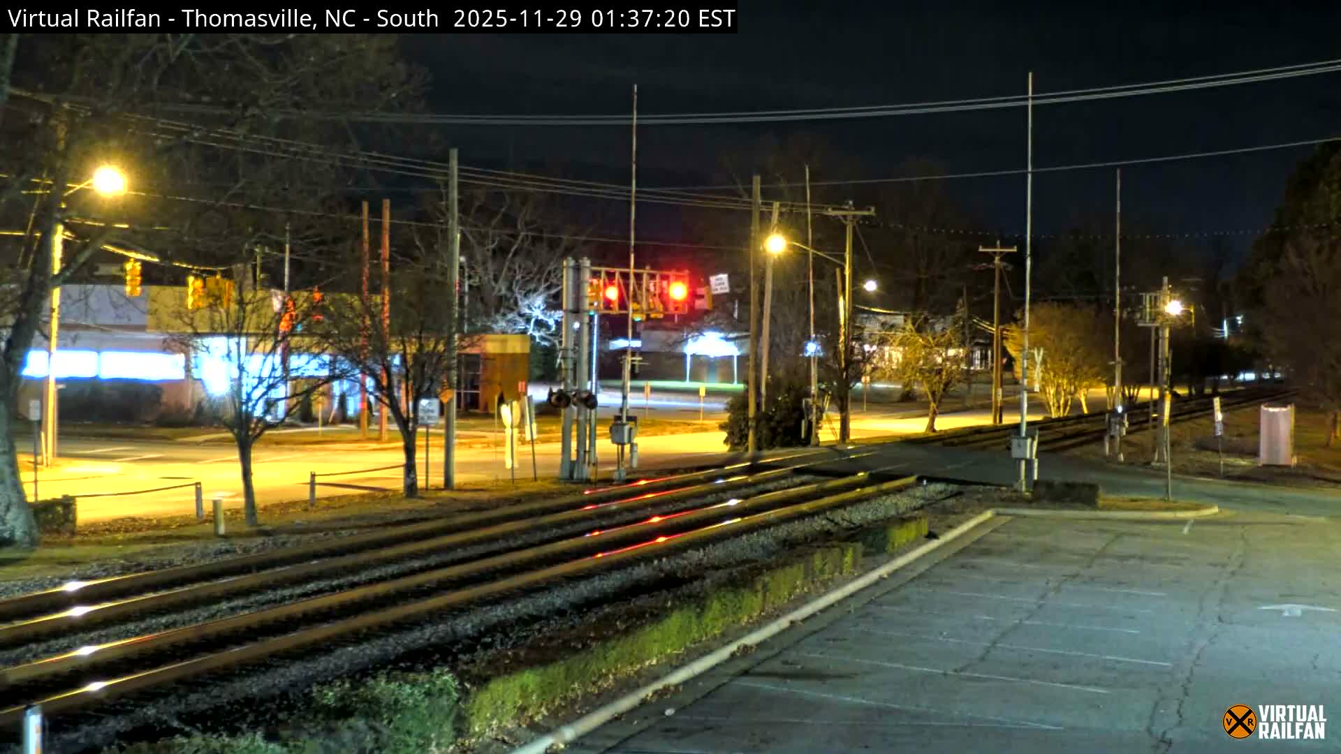 Thomasville Railway Fisher Ferry St. Junction Live Cam - Thomasville, Davidson, North Carolina, USA 