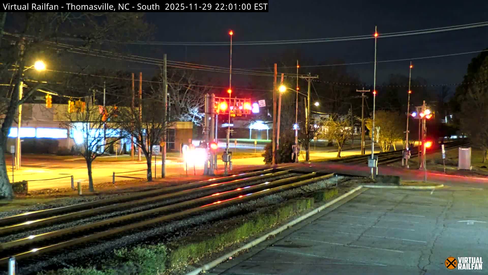 Thomasville Railway Fisher Ferry St. Junction Live Cam - Thomasville, Davidson, North Carolina, USA 