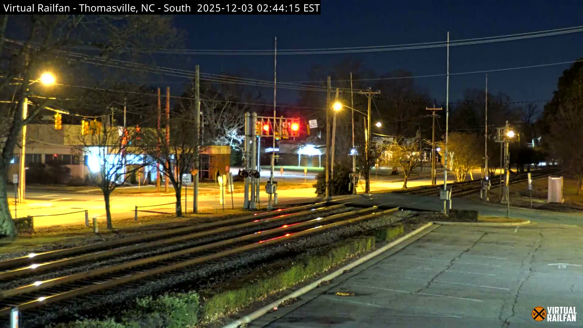 Thomasville Railway Fisher Ferry St. Junction Live Cam - Thomasville, Davidson, North Carolina, USA 