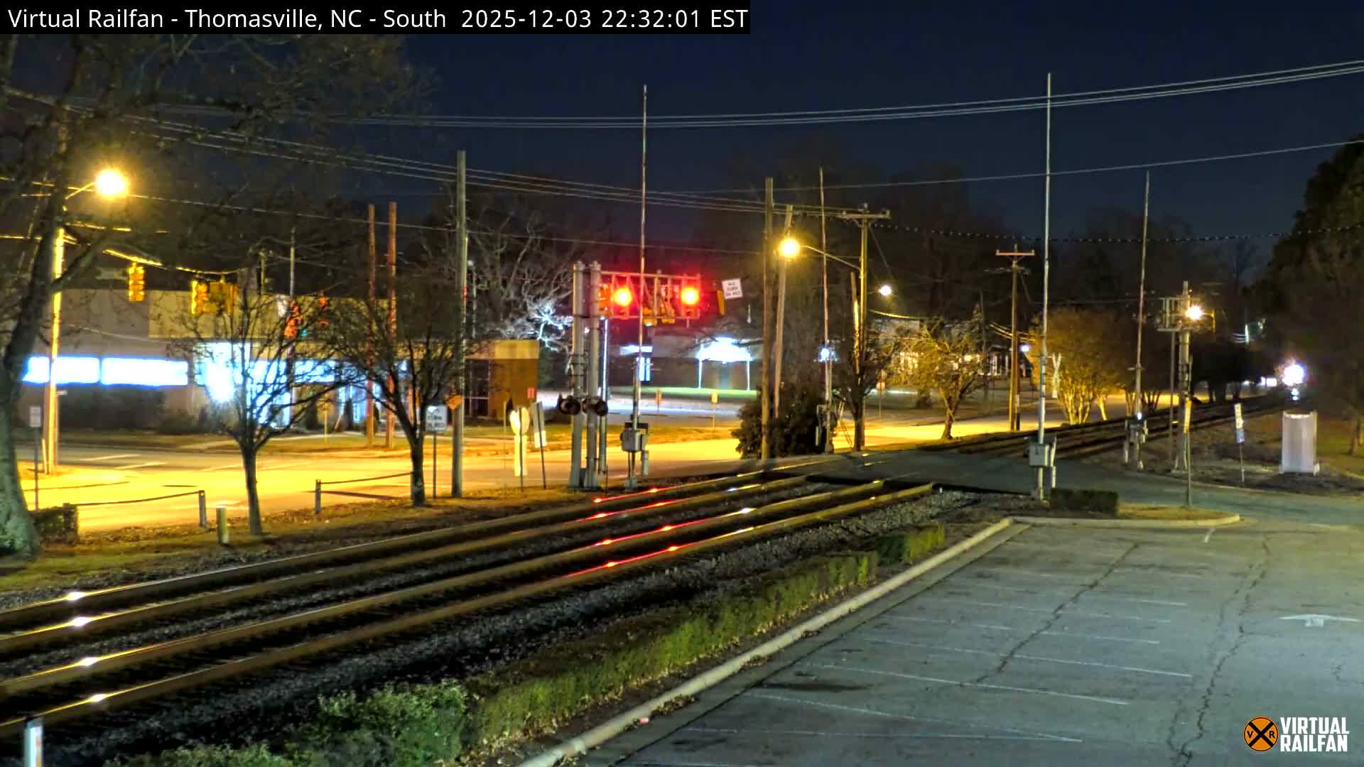 Thomasville Railway Fisher Ferry St. Junction Live Cam - Thomasville, Davidson, North Carolina, USA 
