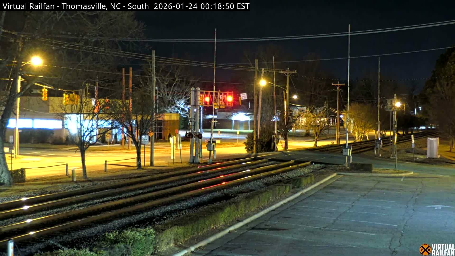 Thomasville Railway Fisher Ferry St. Junction Live Cam - Thomasville, Davidson, North Carolina, USA 