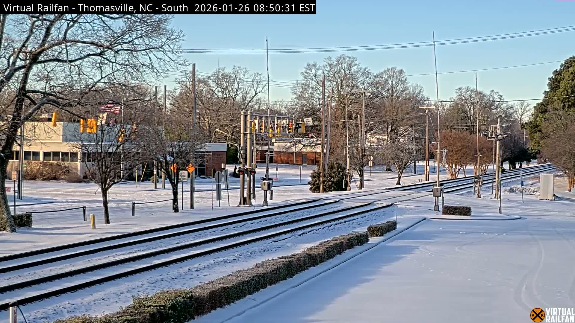 Thomasville Railway Fisher Ferry St. Junction Live Cam - Thomasville, Davidson, North Carolina, USA 