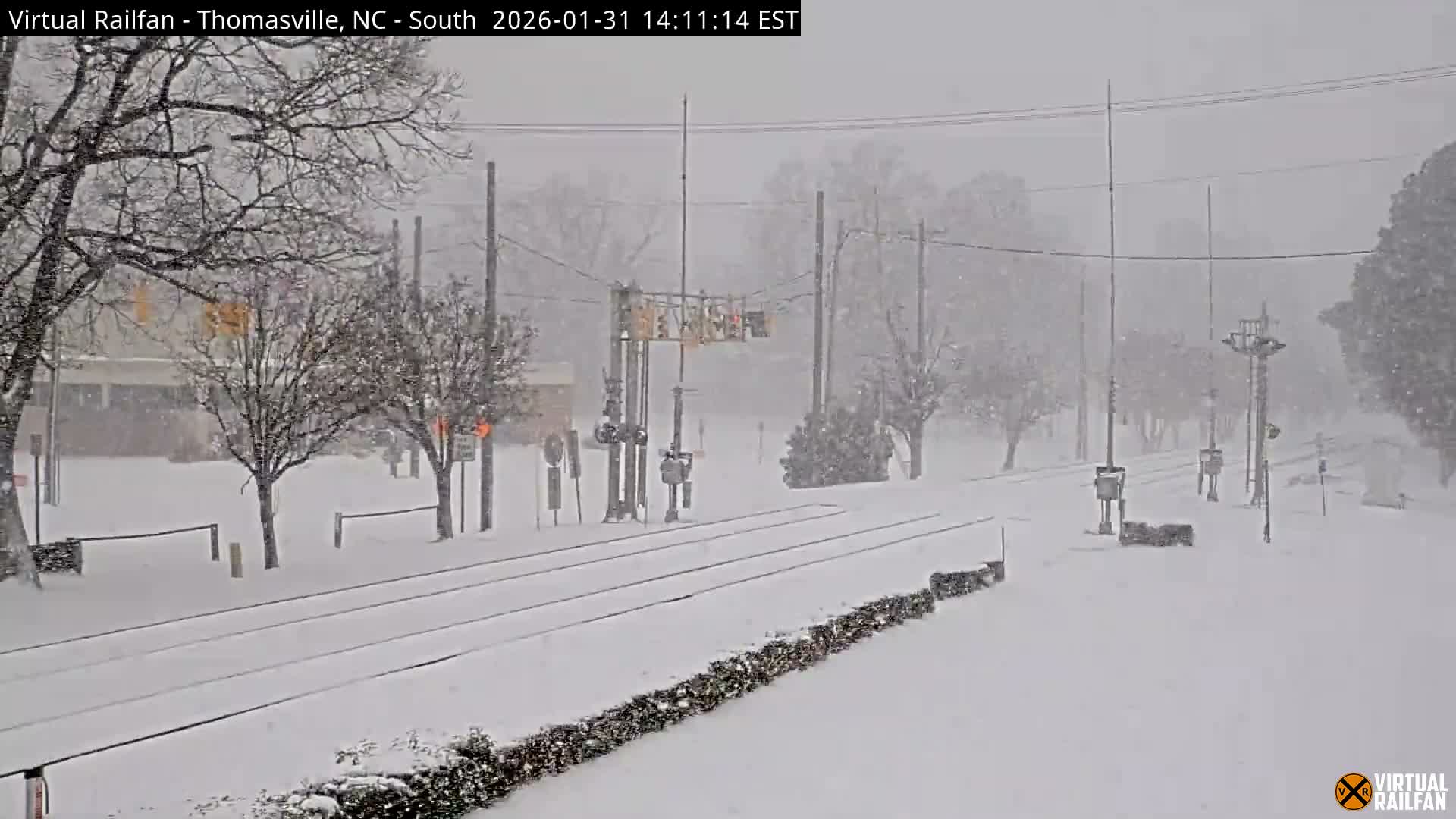 Thomasville Railway Fisher Ferry St. Junction Live Cam - Thomasville, Davidson, North Carolina, USA 