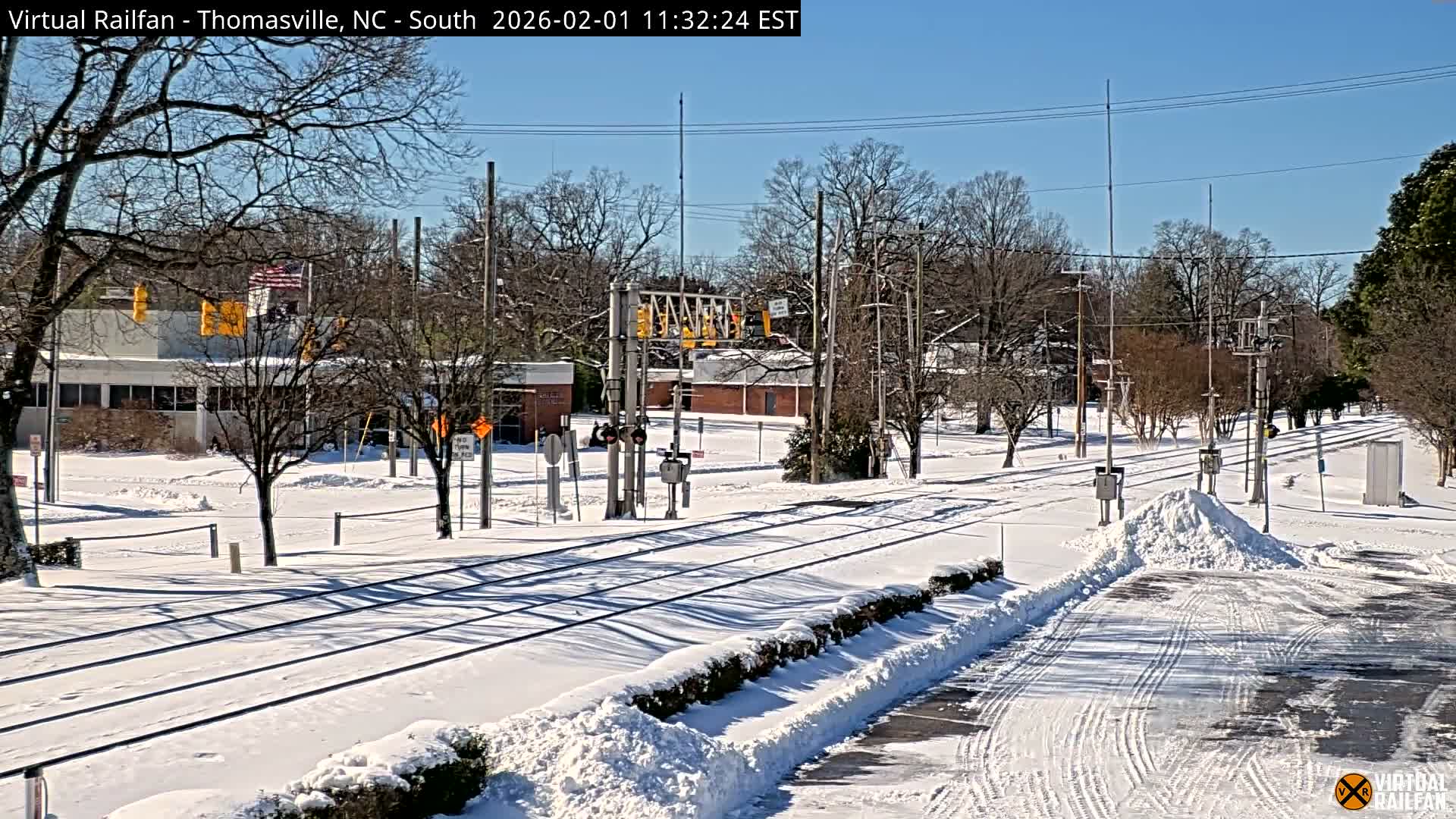 Thomasville Railway Fisher Ferry St. Junction Live Cam - Thomasville, Davidson, North Carolina, USA 