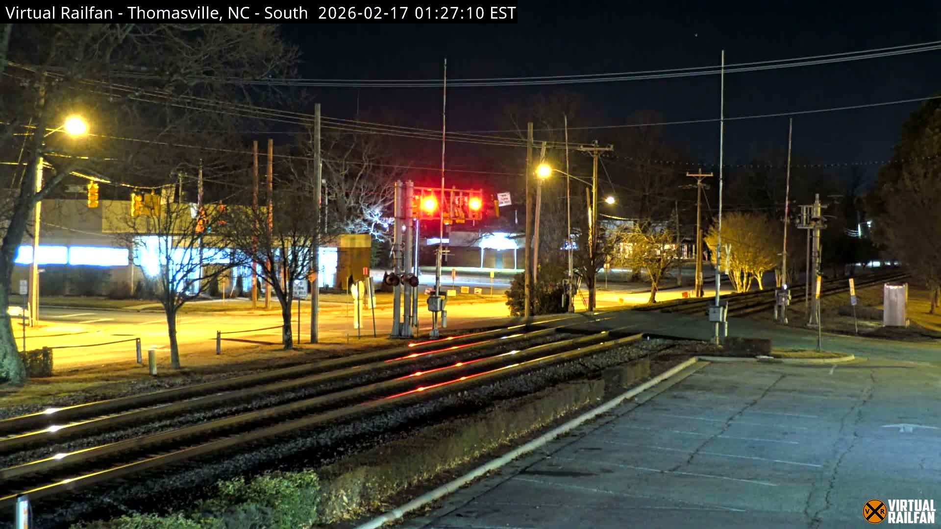 Thomasville Railway Fisher Ferry St. Junction Live Cam - Thomasville, Davidson, North Carolina, USA 