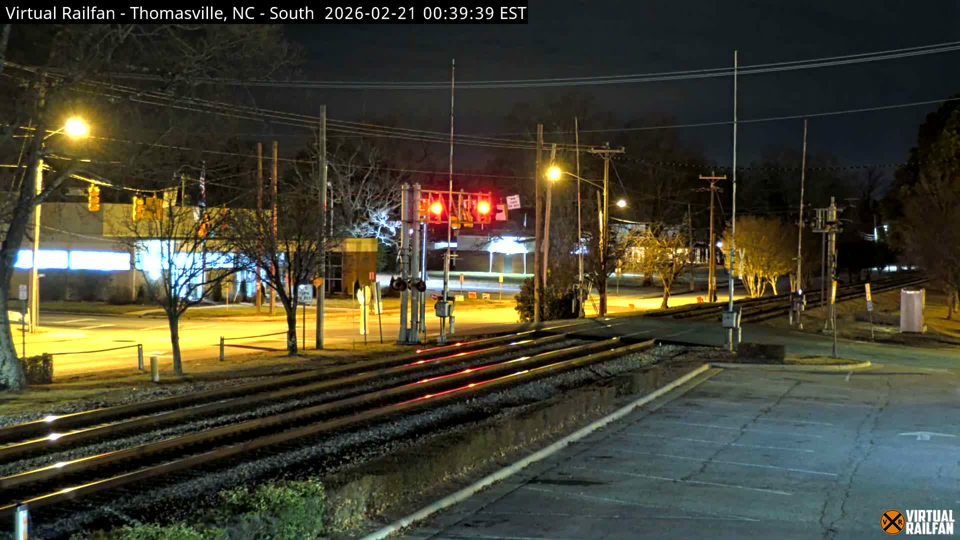 Thomasville Railway Fisher Ferry St. Junction Live Cam - Thomasville, Davidson, North Carolina, USA 