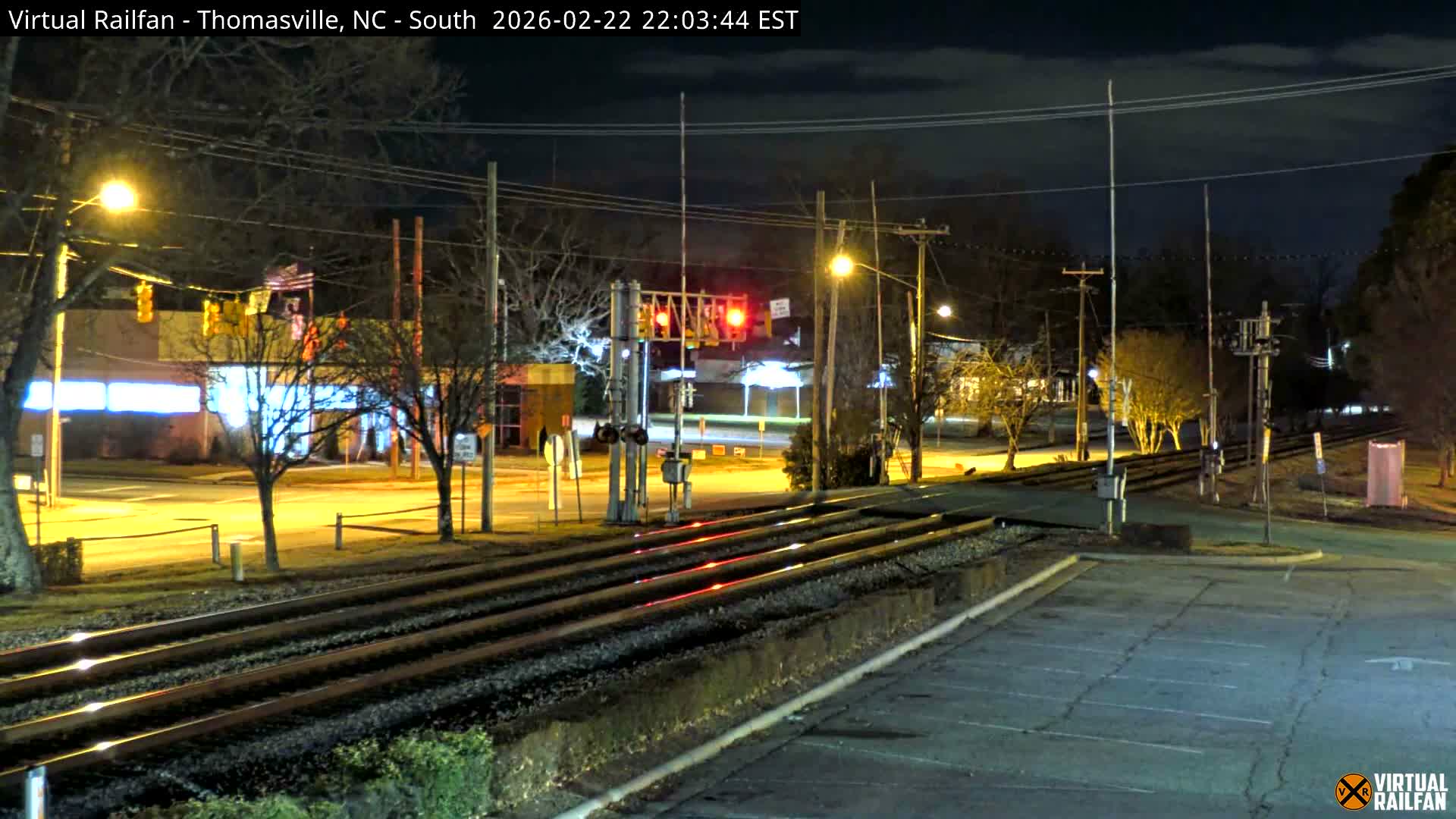 Thomasville Railway Fisher Ferry St. Junction Live Cam - Thomasville, Davidson, North Carolina, USA 