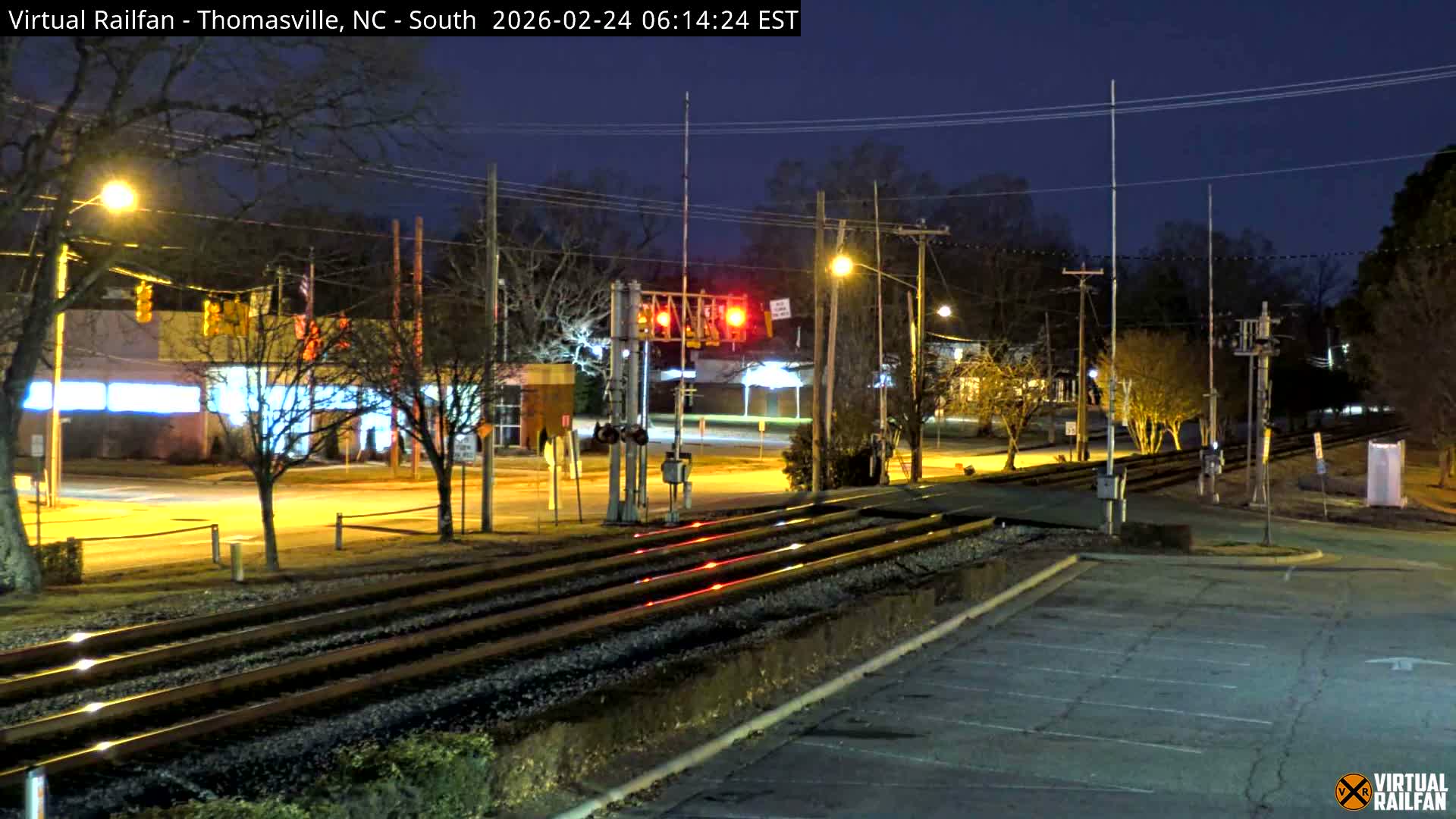 Thomasville Railway Fisher Ferry St. Junction Live Cam - Thomasville, Davidson, North Carolina, USA 